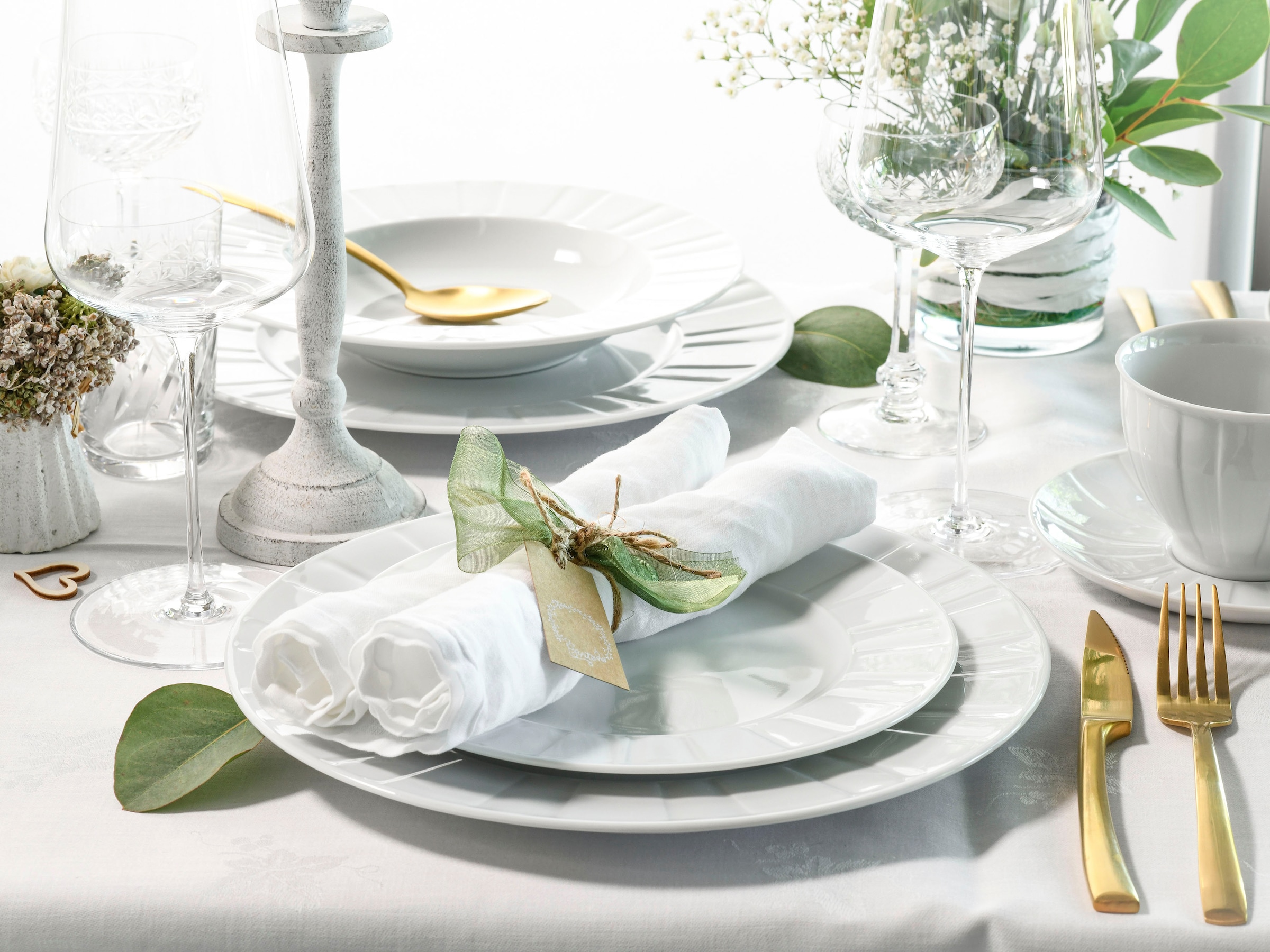 CreaTable Kombiservice »Barcelona«, (Set, 30 tlg.), klassischer Manufakturstil