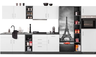HELD MÖBEL Küchenzeile »Paris«, mit E-Geräten, Breite 390 cm kaufen