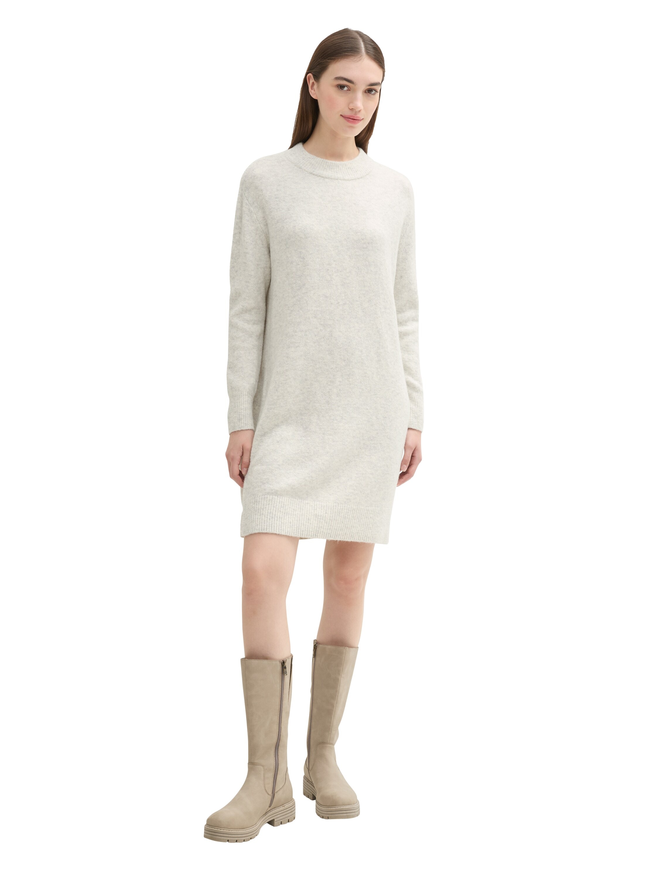 TOM TAILOR Denim Strickkleid, in Melange Optik