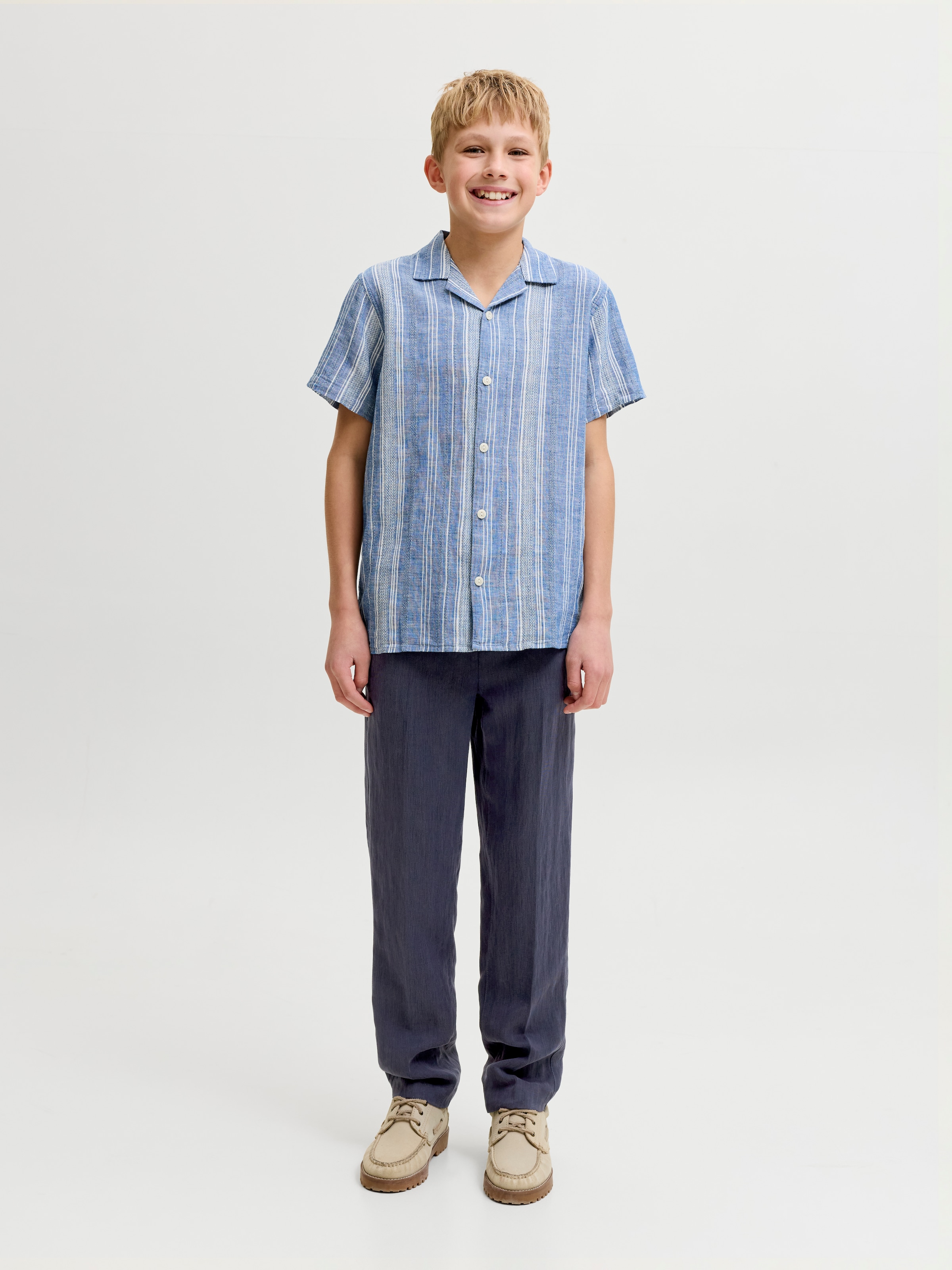 Jack & Jones Junior Chinos »JPSTKARL SKYE JOGGER JNR«  Materialmix, loose fit