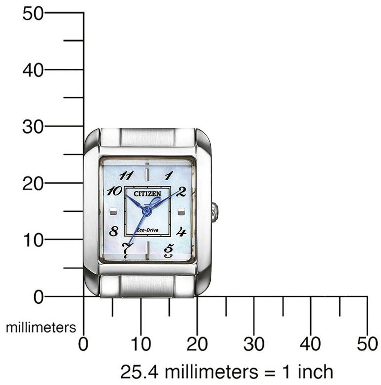 Citizen Solaruhr, Armbanduhr, Damenuhr, Edelstahlarmband, Saphirglas