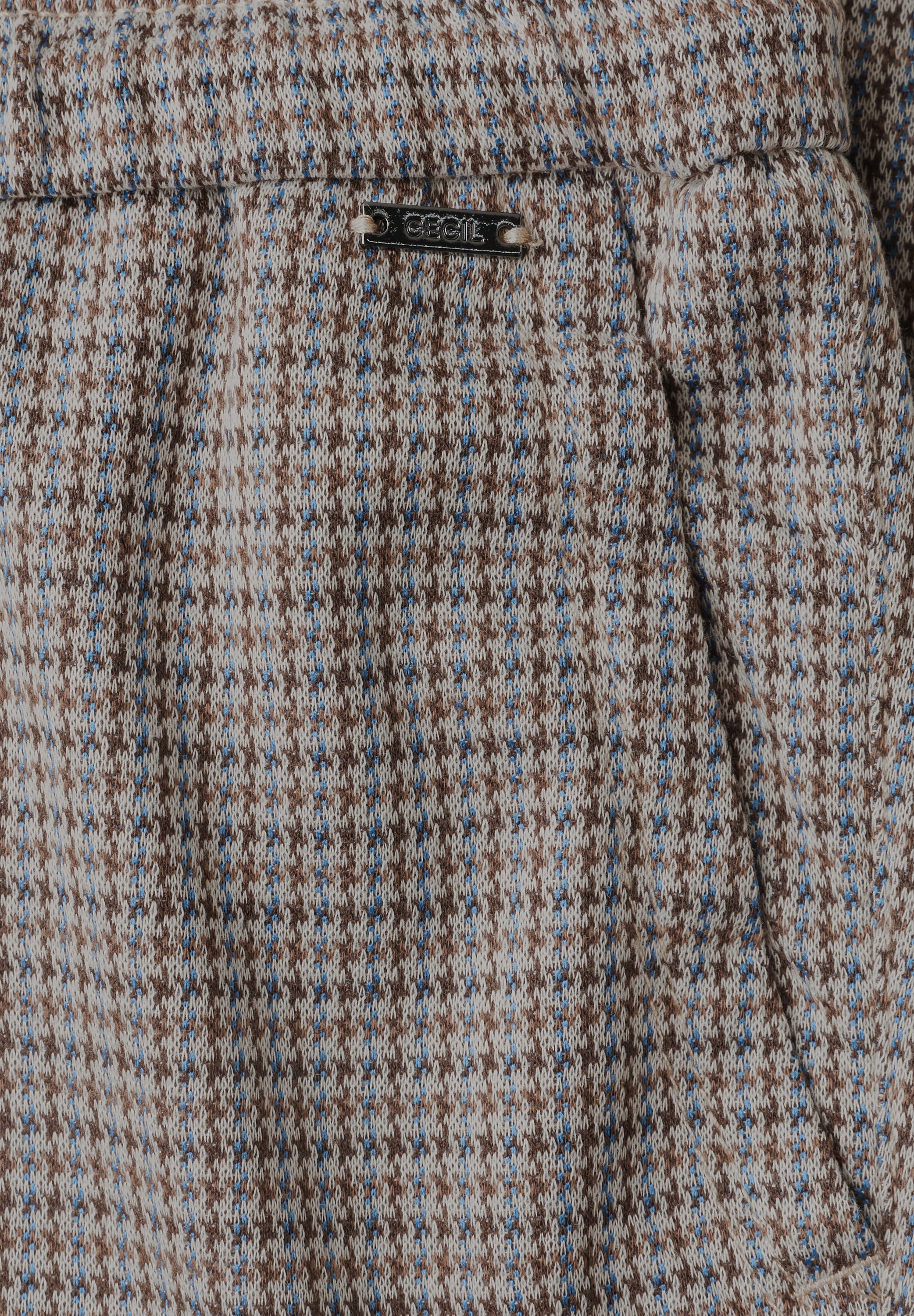 Cecil Stoffhose »Style Tracey«  Slim Leg Hose mit Houndstooth-Muster