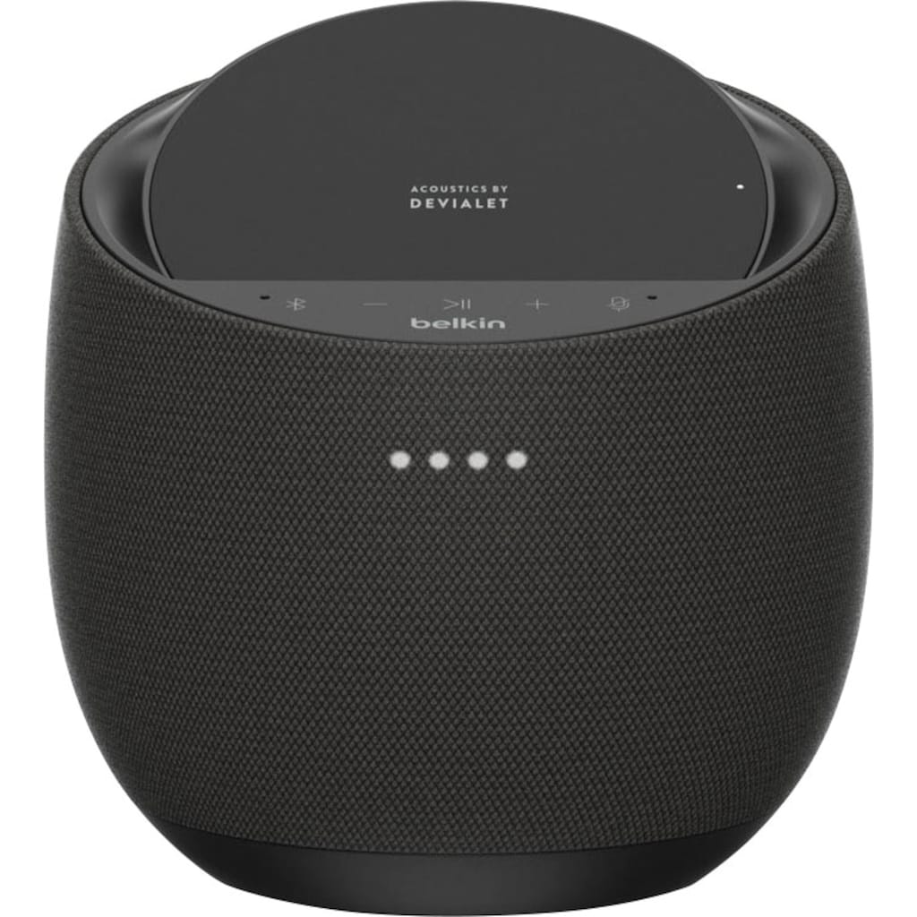 Belkin Smart Speaker »Soundform Elite«, (WLAN, Bluetooth, Alexa-Sprachsteuerung, drahtloses Ladegerät)