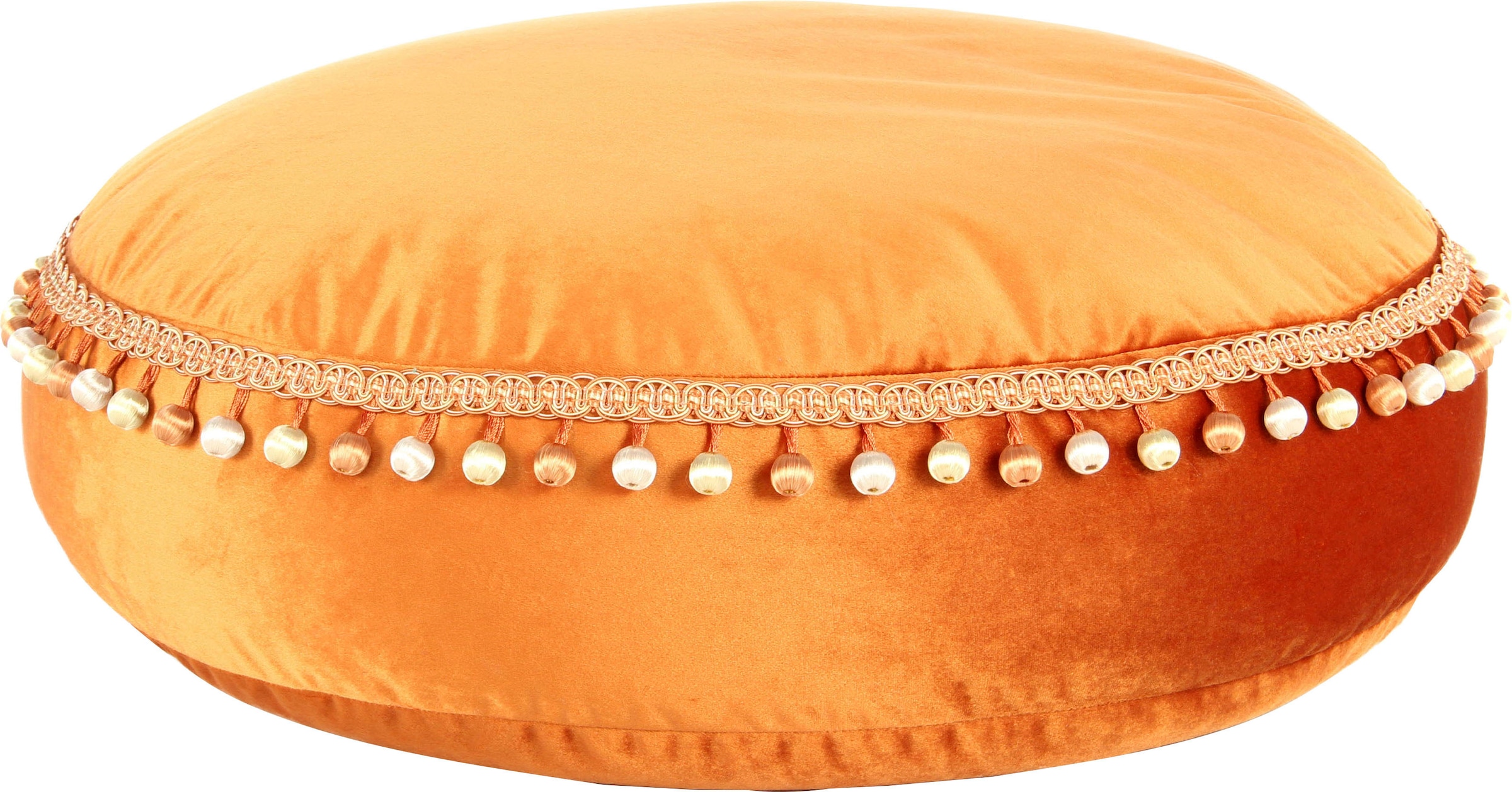 Kayoom Sitzhocker »Pouf Taj Mahal 425, samtweiche Oberfläche«, (1 St.), samtweich, farbig, modern, orientalisches Design