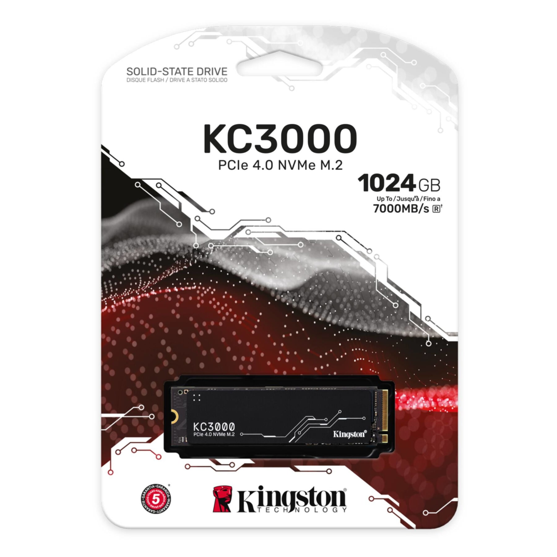 Kingston interne SSD »1024G KC3000 M.2 2280 NVMe SSD«