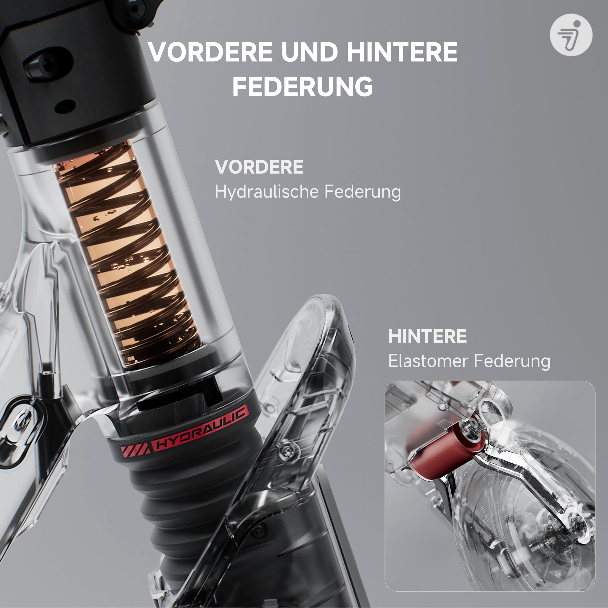 ninebot by Segway E-Scooter »F3 Pro D«, mit Straßenzulassung, 70 km Eco Modus Reichweite, 60 km bei 20 km/h
