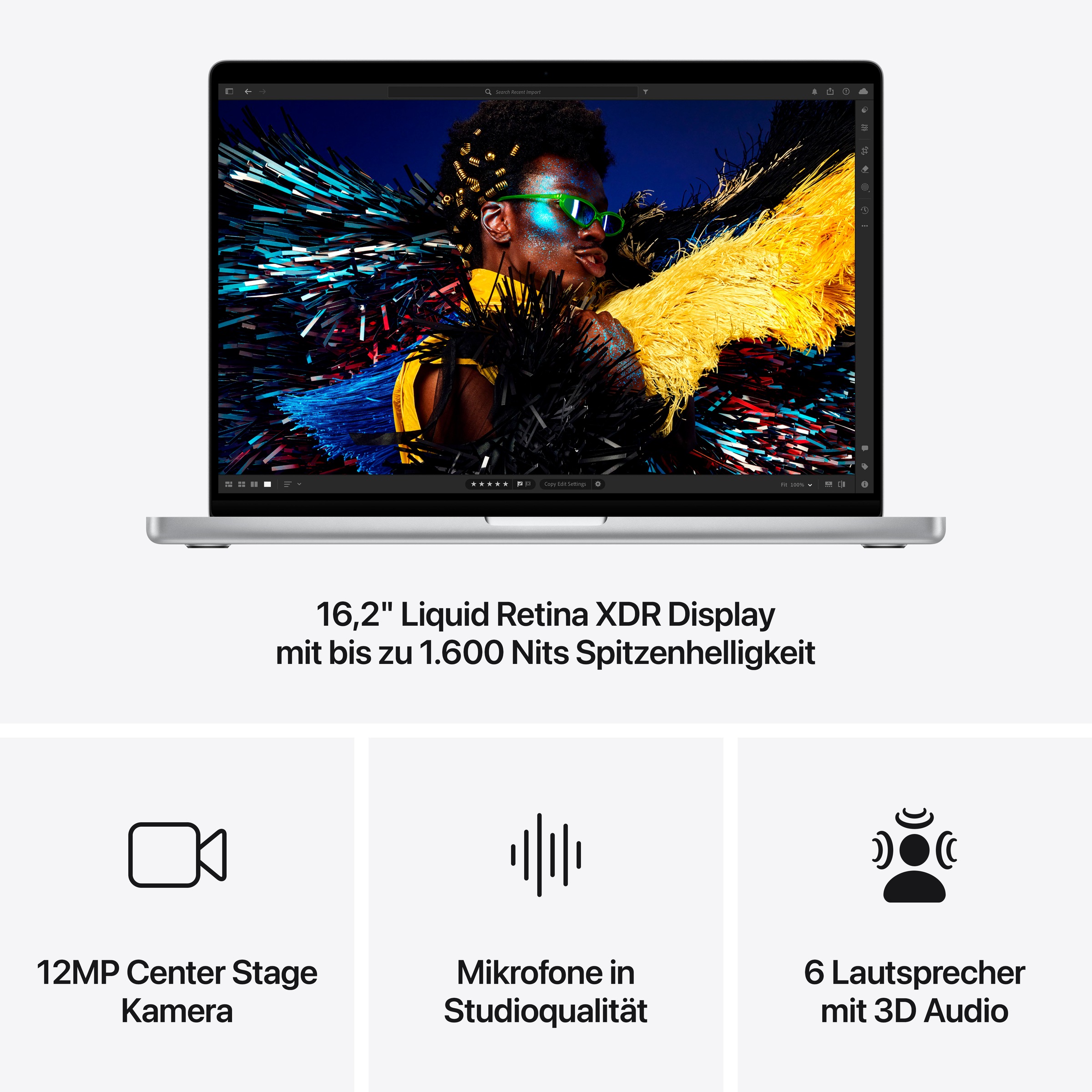 Apple Notebook »MacBook Pro 16" M4 Max«, 41,05 cm, / 16,2 Zoll, Apple, M4 Max, M4 - 32-Core GPU, 1000 GB SSD