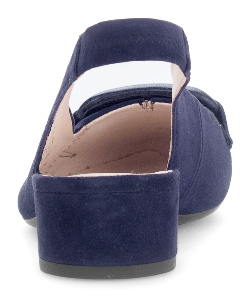Gabor Slingpumps, Blockabstz, Festtagsschuh, Hochzeitsschuh mit elastischem Riemchen