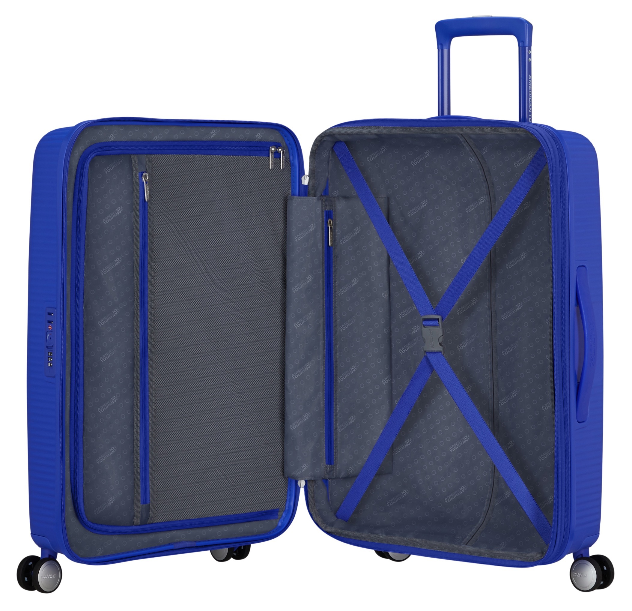 American Tourister® Hartschalen-Trolley »SOUNDBOX, in verschiedenen Farben und Größen«, 4 Rollen, Reisekoffer Trolley Aufgabegepäck TSA-Zahlenschloss Volumenerweiterung