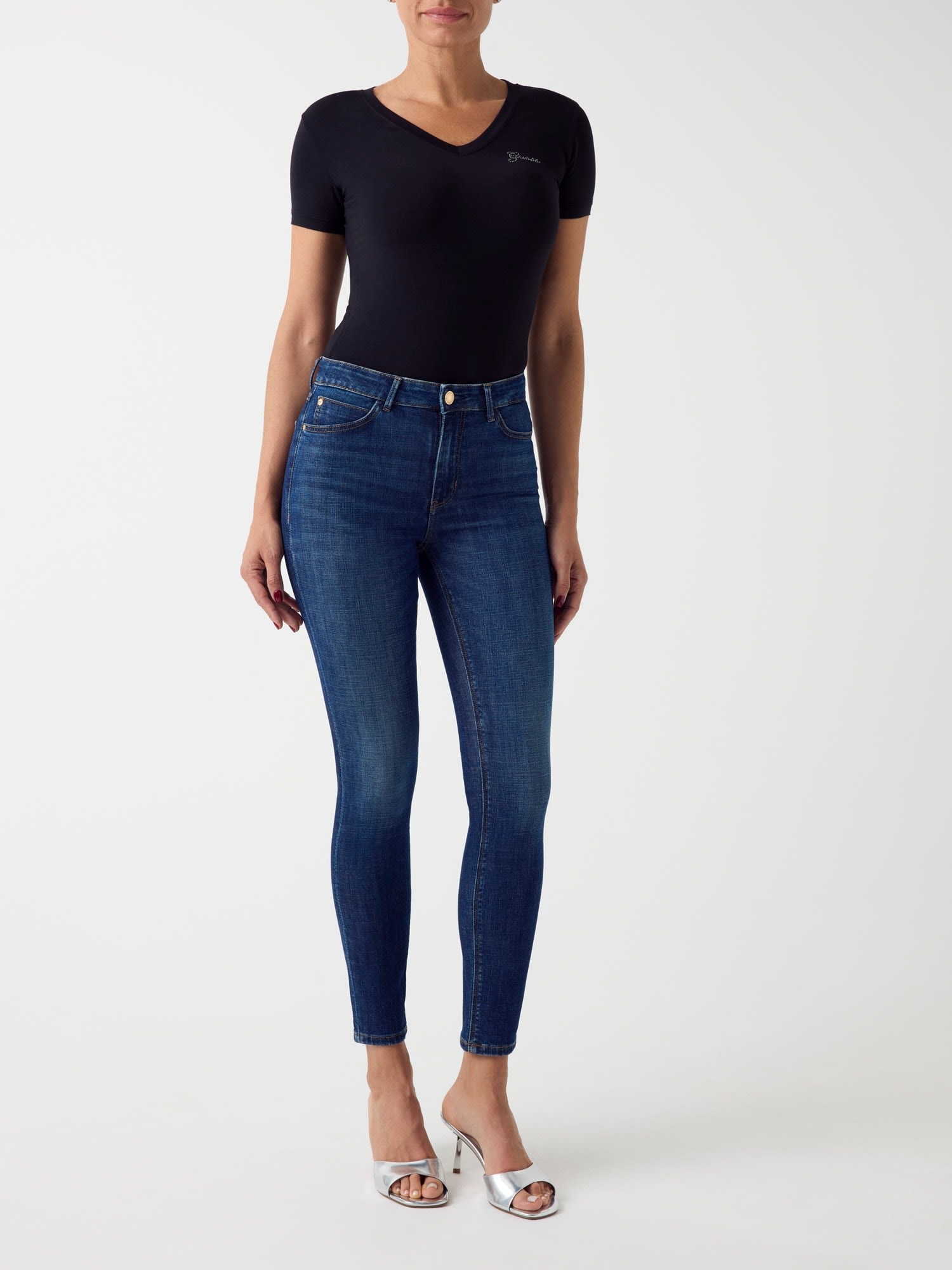 Guess Skinny-fit-Jeans »1981 SKINNY« mit bequemem Stretch, hoher Bund
