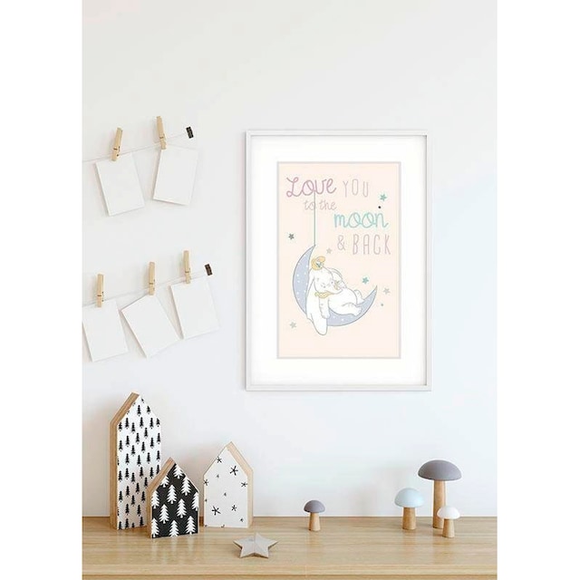 Komar Poster »Dumbo Moon«, Disney, (1 St.), Kinderzimmer, Schlafzimmer,  Wohnzimmer online kaufen | mit 3 Jahren XXL Garantie