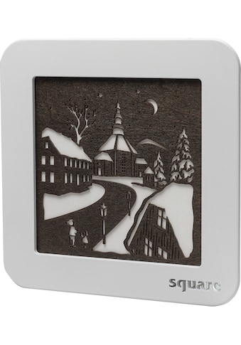LED-Bild »Square - Wandbild Seiffen, Weihnachtsdeko«, (1 St.)