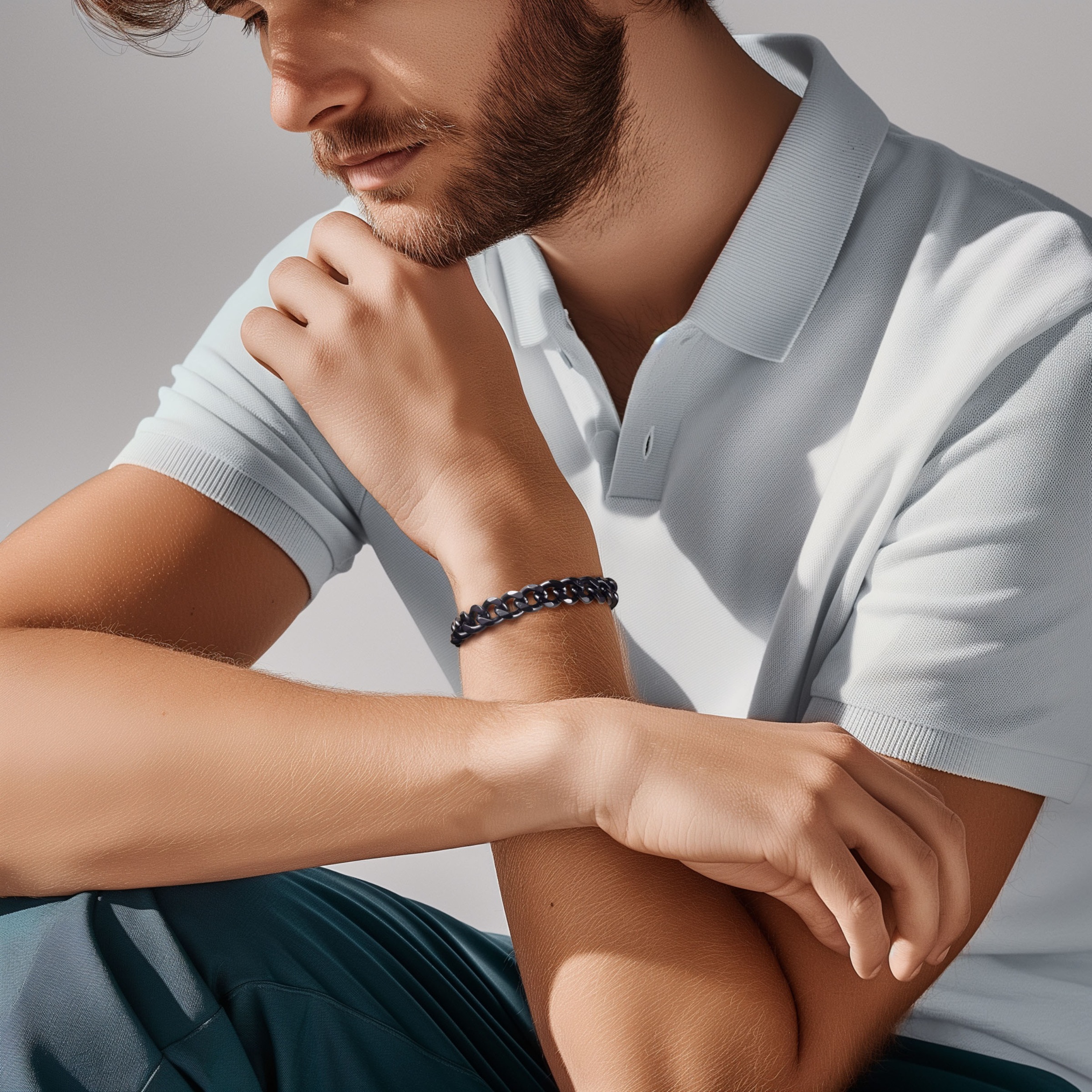 Firetti Armband »Schmuck Geschenk Edelstahl Armschmuck Armkette Panzerkette Color«