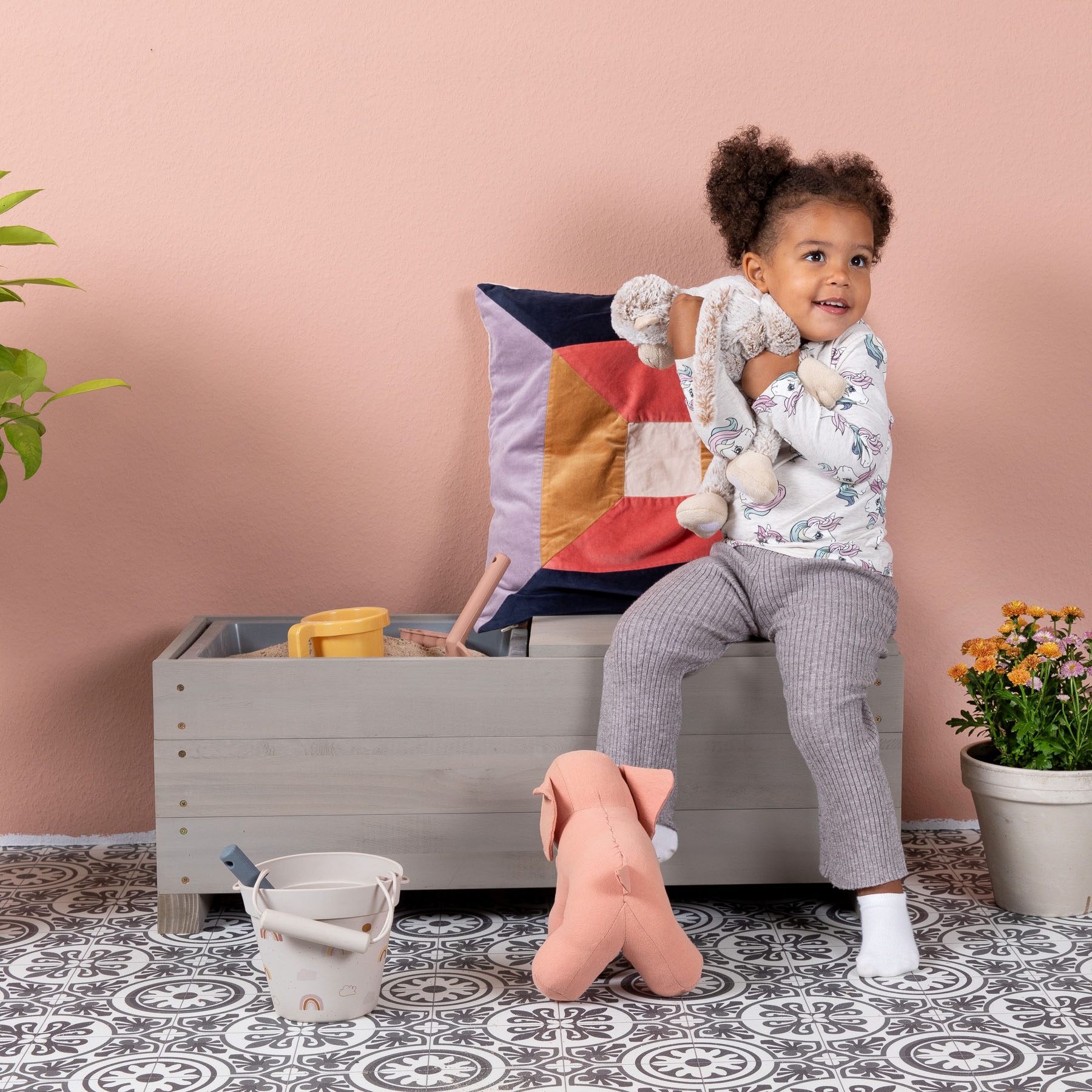 MUDDY BUDDY® Sandkasten »Sandkasten & Kindersitzbank Discoverer«