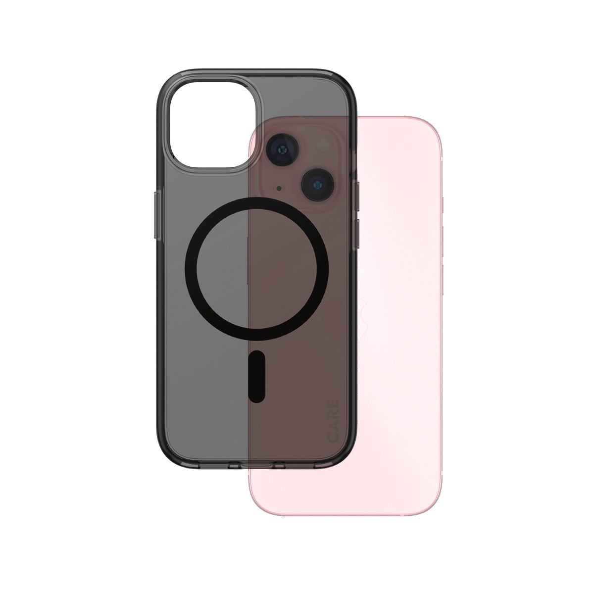 CARE by PanzerGlass Handyhülle »MagSafe Compatible Smokey Case für Apple iPhone 15«, Backcover, Schutzhülle, Handyschutzhülle, Case, Schutzcase, stoßfest