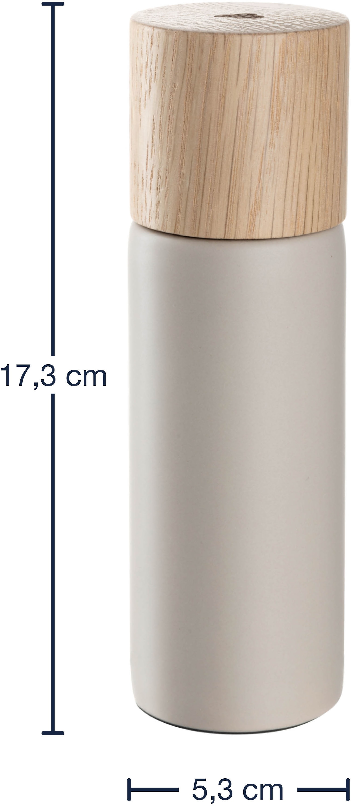 LEONARDO Gewürzmühle »ROMA, Mühle, Höhe ca. 17 cm, beige« mit Keramikmahlwerk