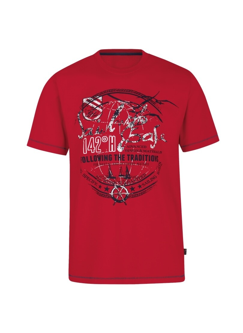 Trigema T-Shirt »TRIGEMA T-Shirt mit maritimem Druckmotiv«