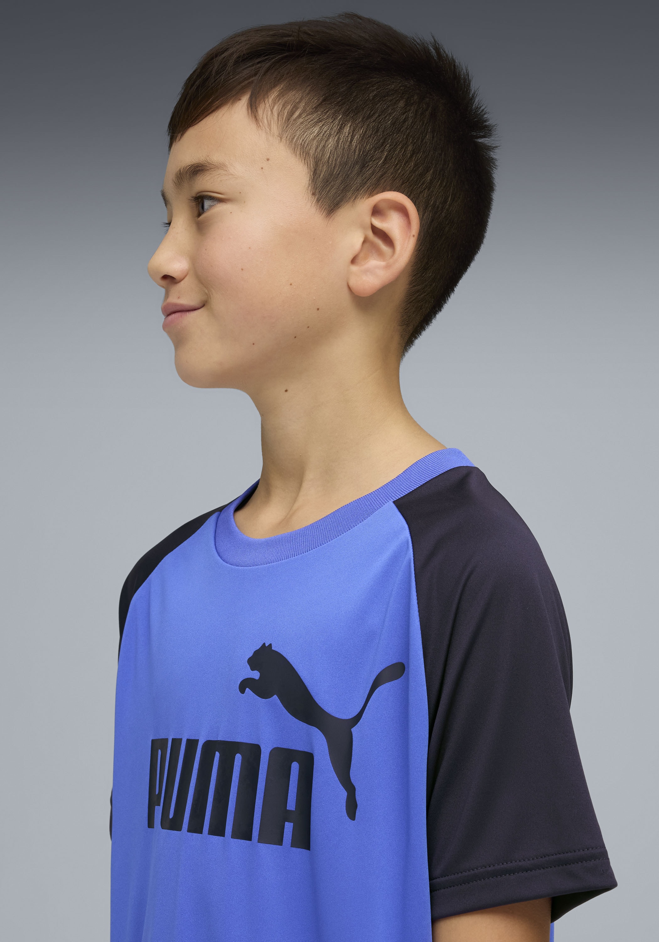 PUMA Trainingsanzug »ESS NO.1 LOGO POLY TEE AND SHORTS SET B« 2 tlg. zweiteiliges Set, mit DryCELL Technologie, atmungsaktiv