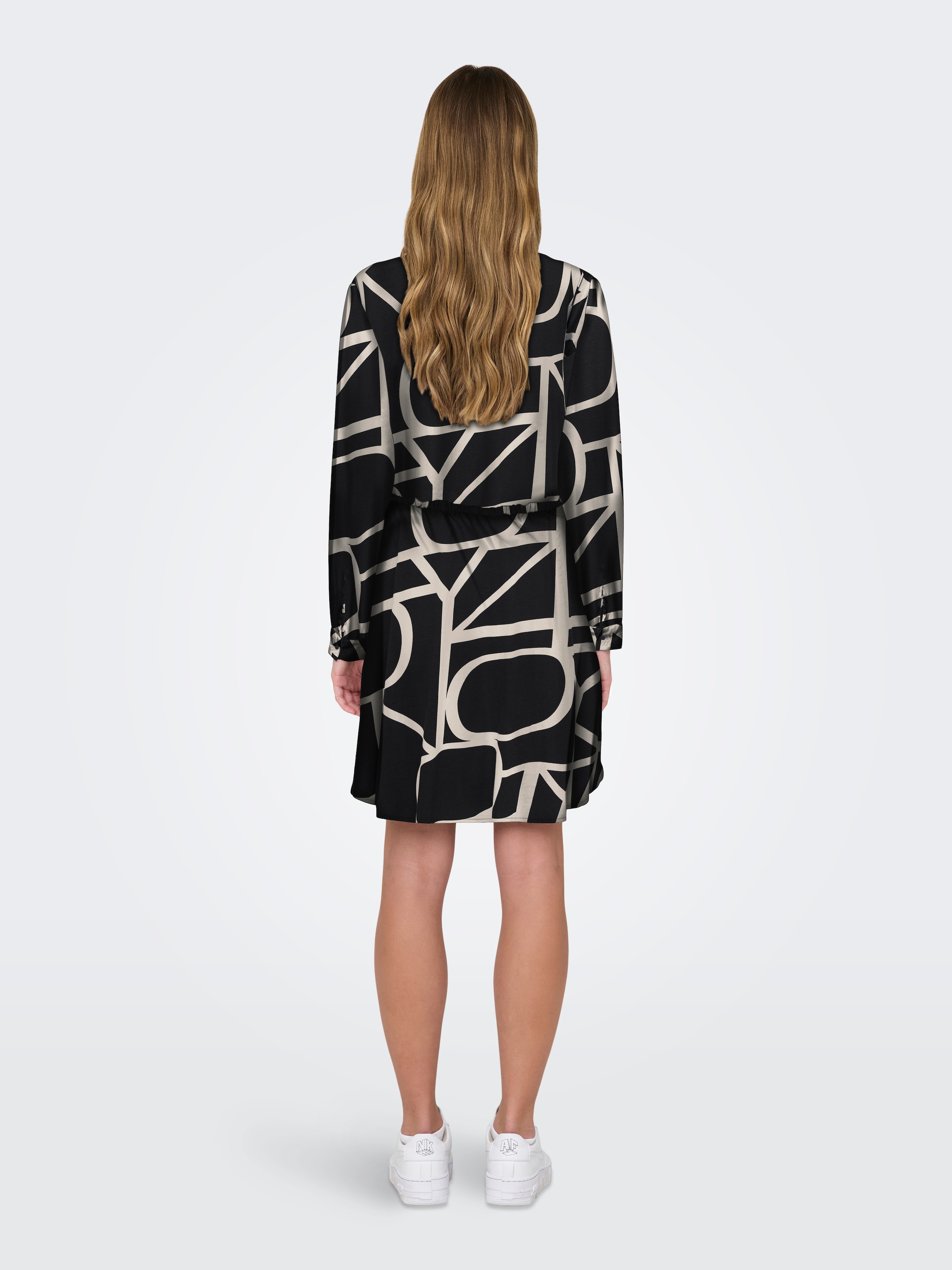 ONLY Druckkleid »ONLCORY L/S V-NECK TUNIC«