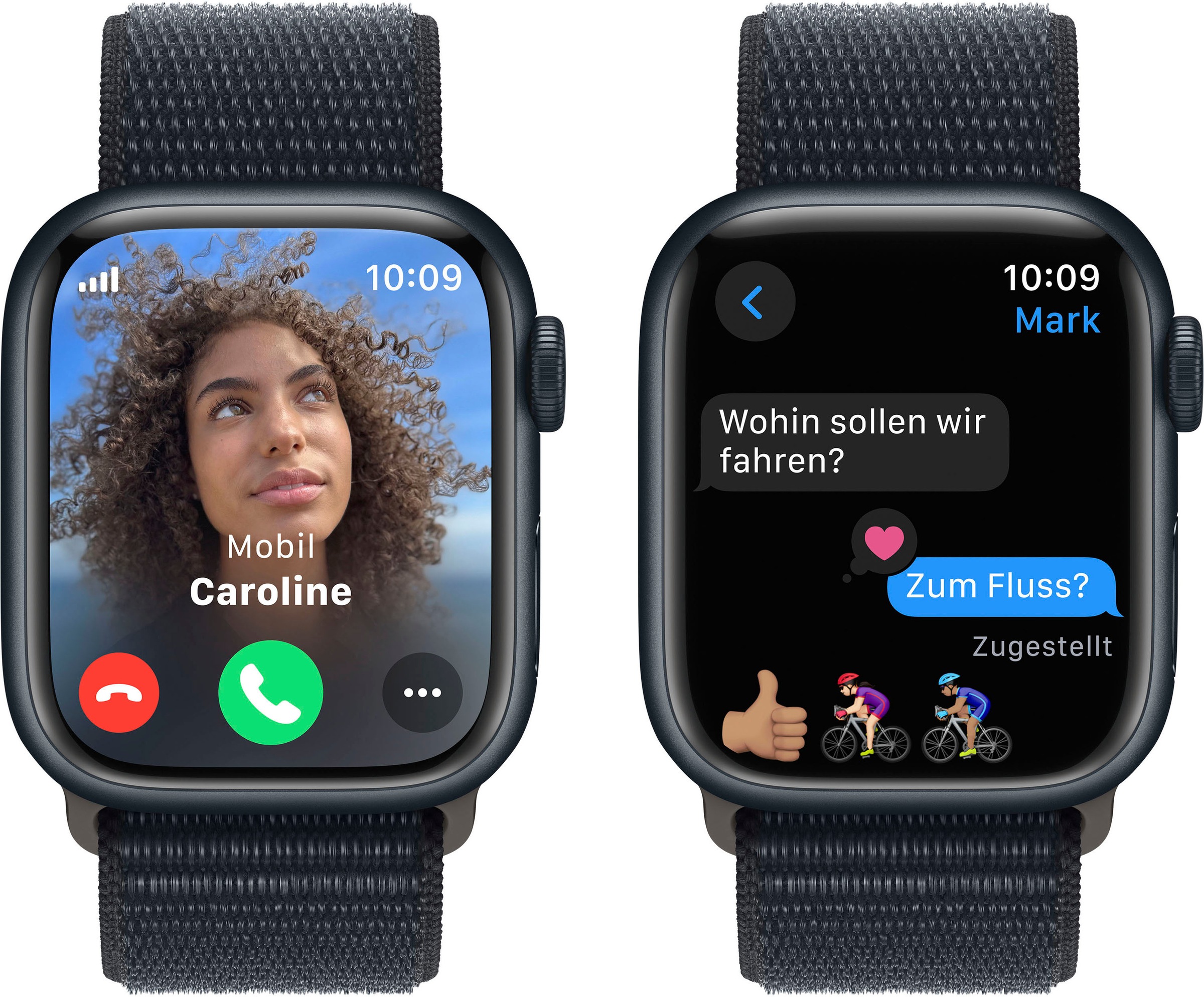 Apple Smartwatch »Watch Series 9 Aluminium«, (4,1 cm / 1,61 Zoll), Watch OS 10, Sport Loop)