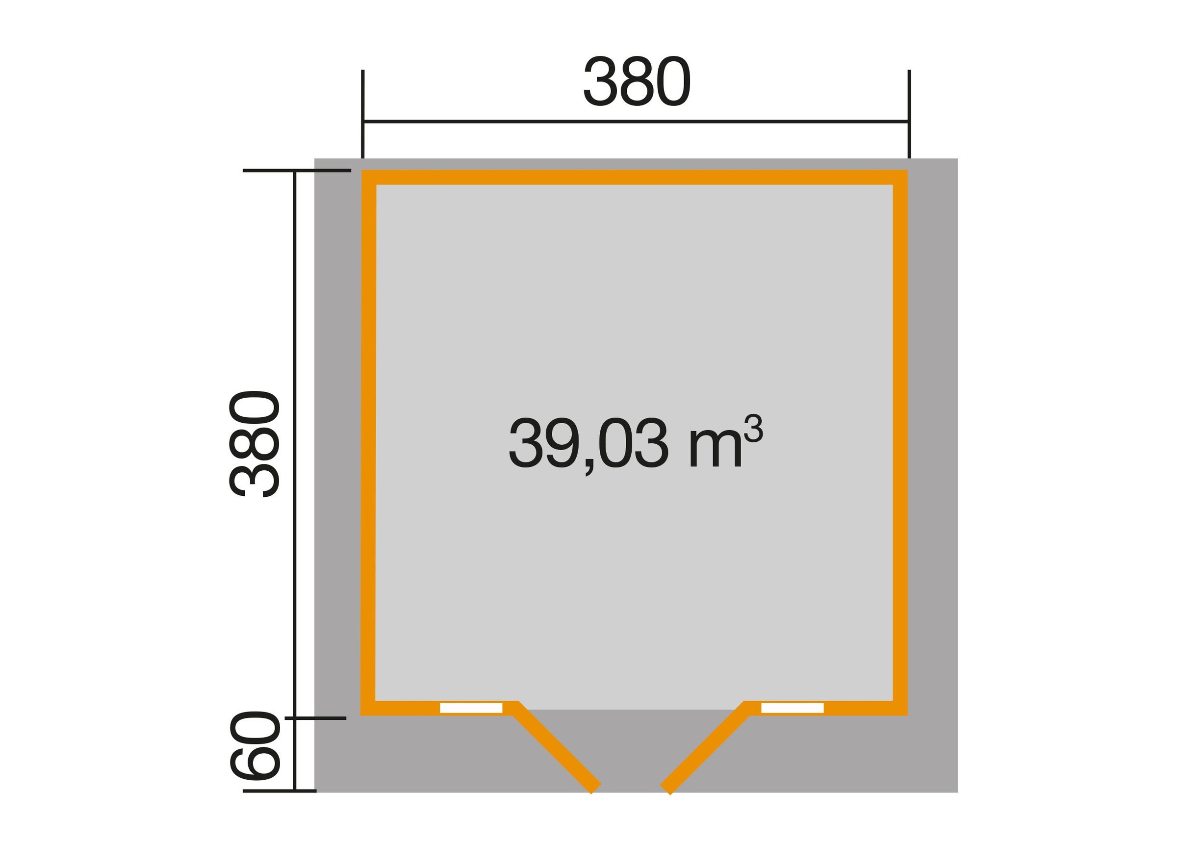 weka Gartenhaus »Weekendhaus 137 Gr.2, 45 mm, natur«