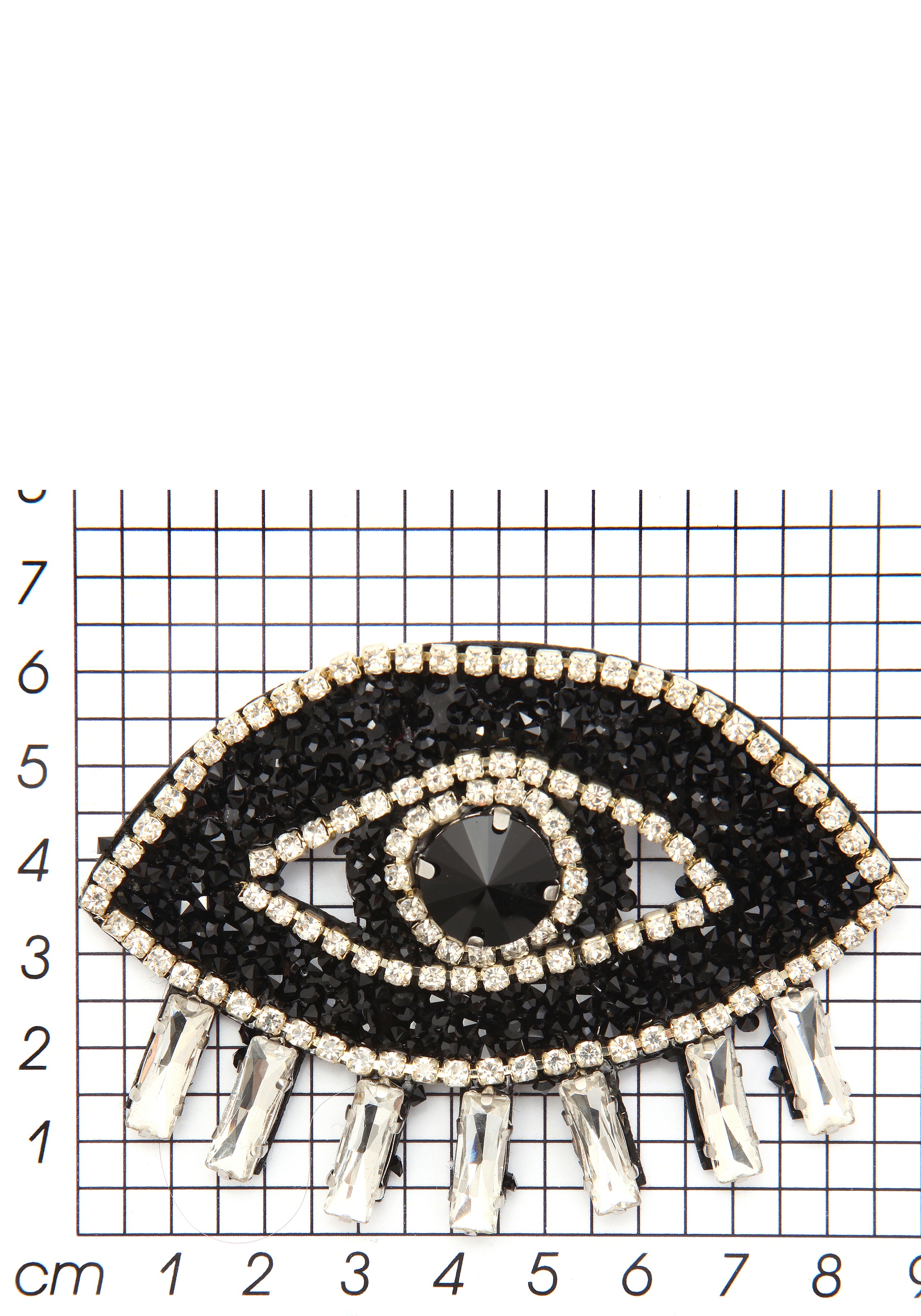Firetti Brosche »Schmuck Geschenk Ansteckschmuck Auge, funkelndes Design«, mit Glasstein