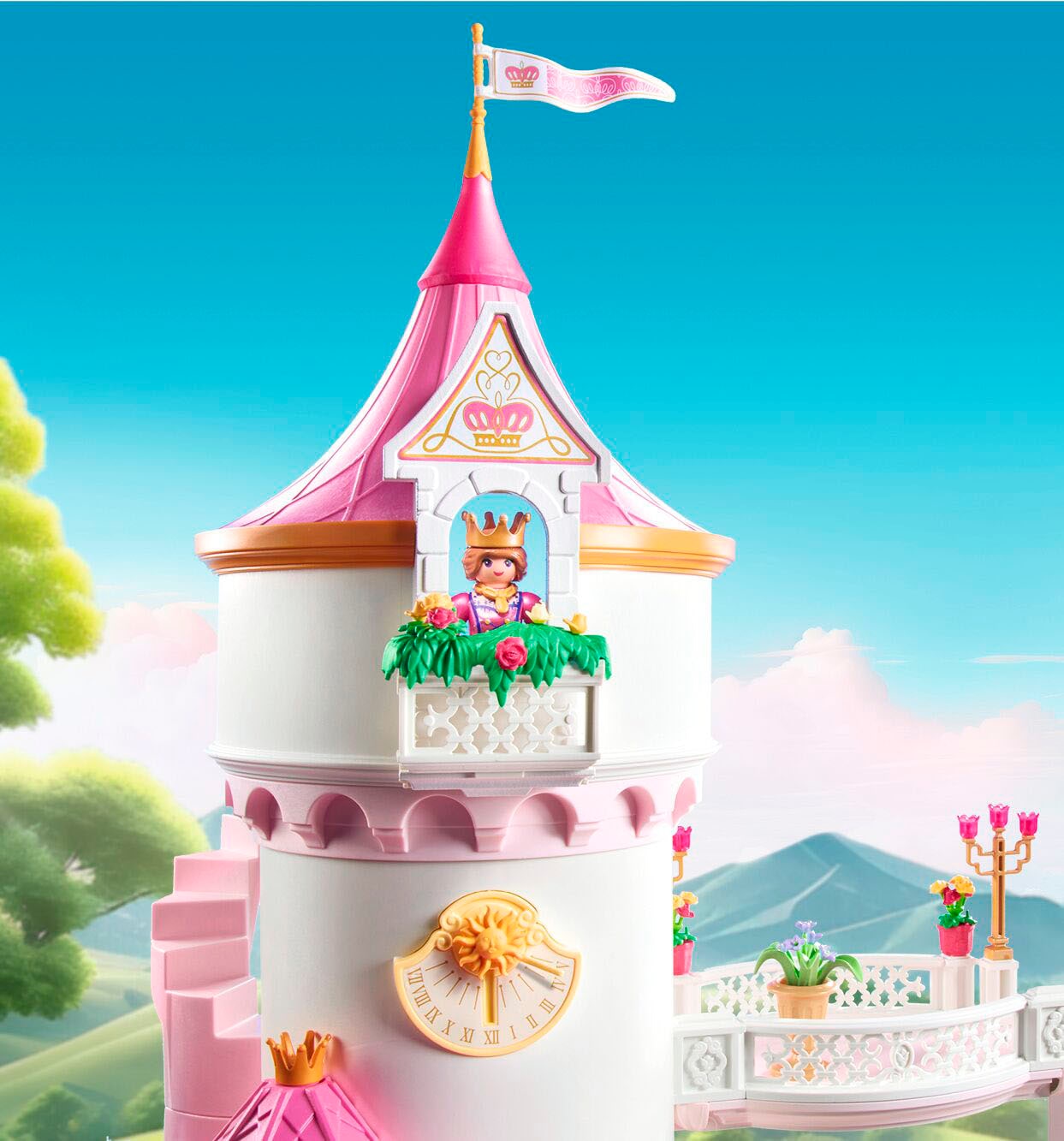 Playmobil® Konstruktions-Spielset »Prinzessinnenschloss mit Königspaar (71845), Playmobil Princess Magic«, (422 St.), Made in Germany