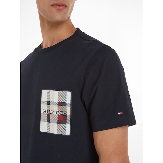 Tommy Hilfiger T-Shirt »CHECK MONOTYPE LABEL TEE« bei ♕