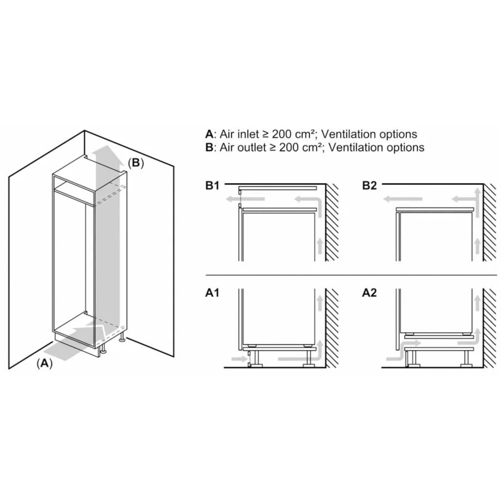 NEFF Einbaukühlschrank »KI1212FE0«, KI1212FE0, 87,4 cm hoch, 54,1 cm breit