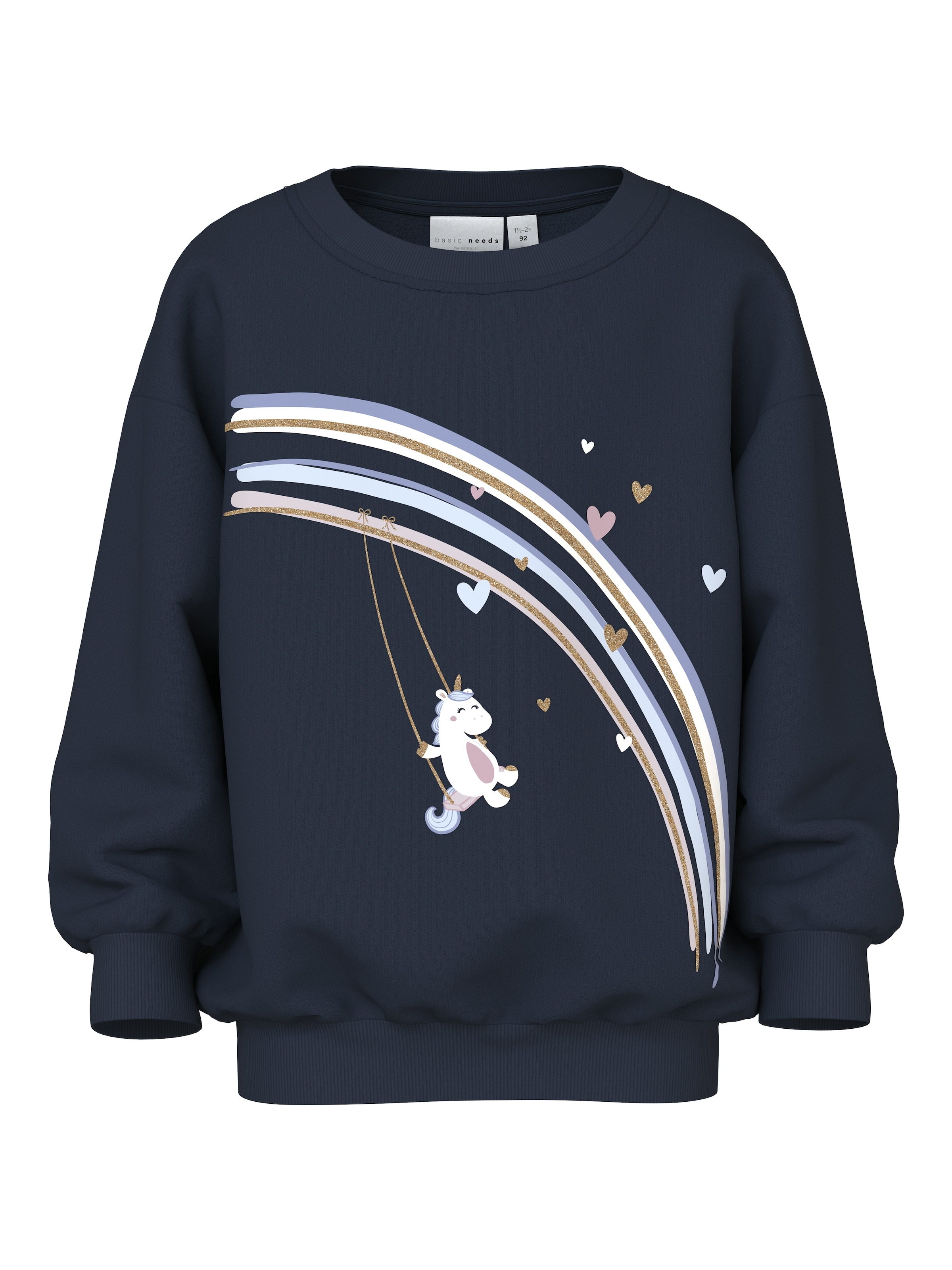 Name It »NMFVALONA LS LONG RLX SWEAT BRU«
