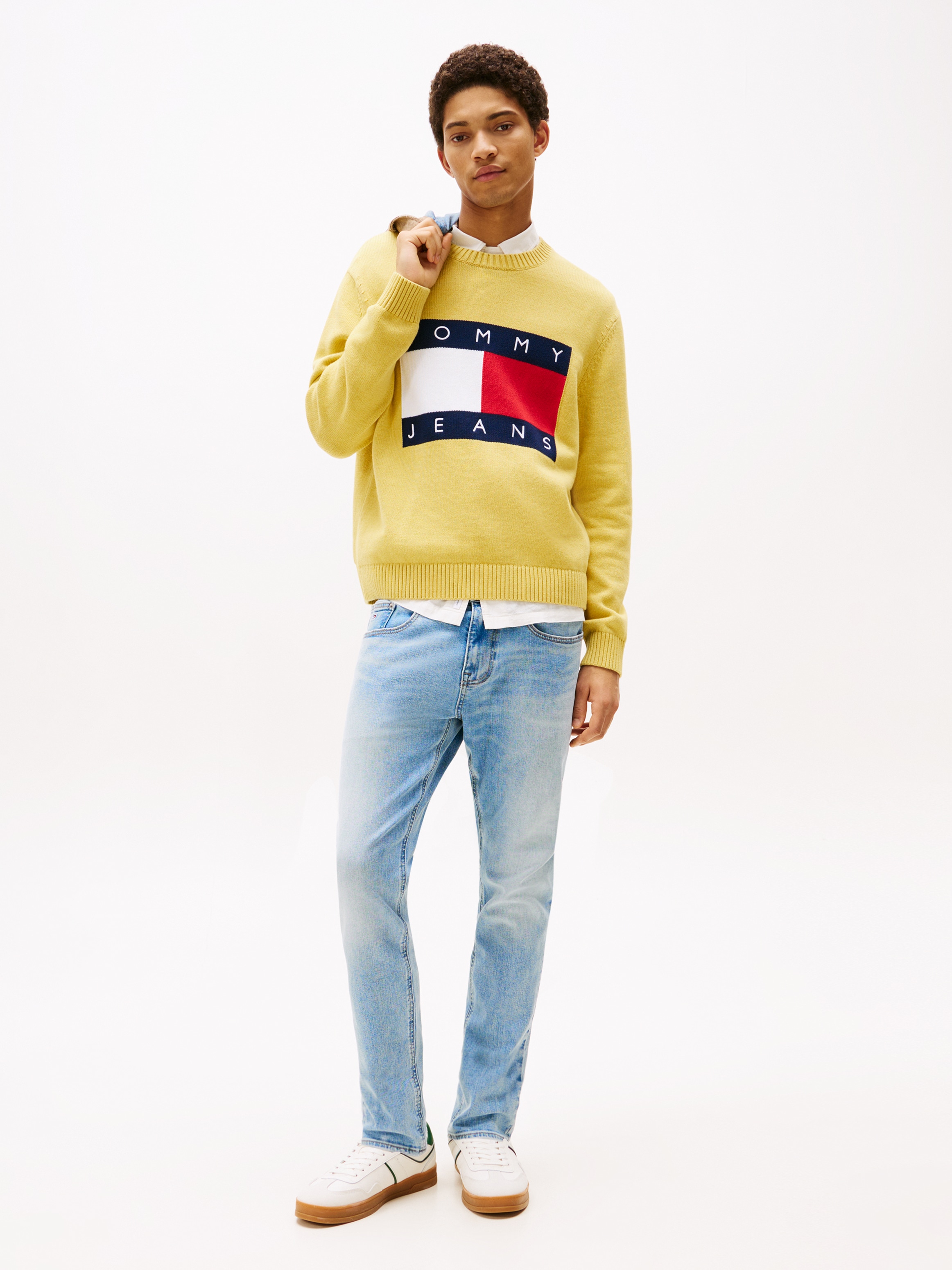 Tommy Jeans Slim-fit-Jeans »Austin Slim Tapered«, Mit Gürtelschlaufen