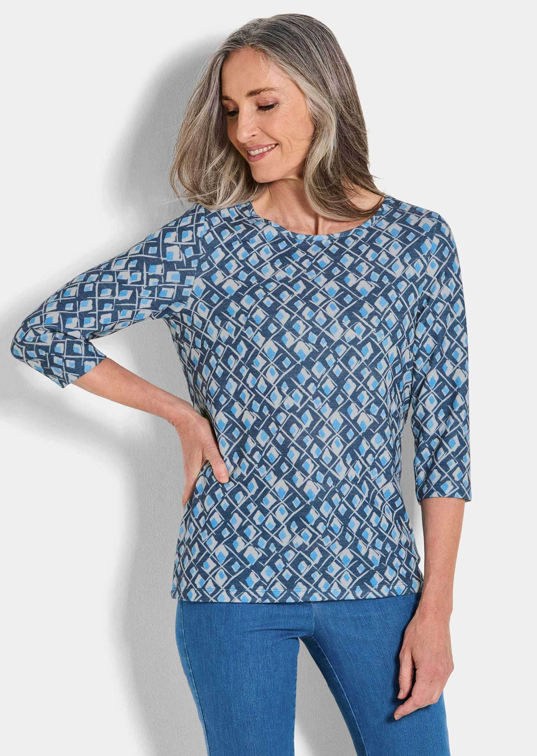 GOLDNER Print-Shirt »Druckshirt aus flauschigem Jersey«