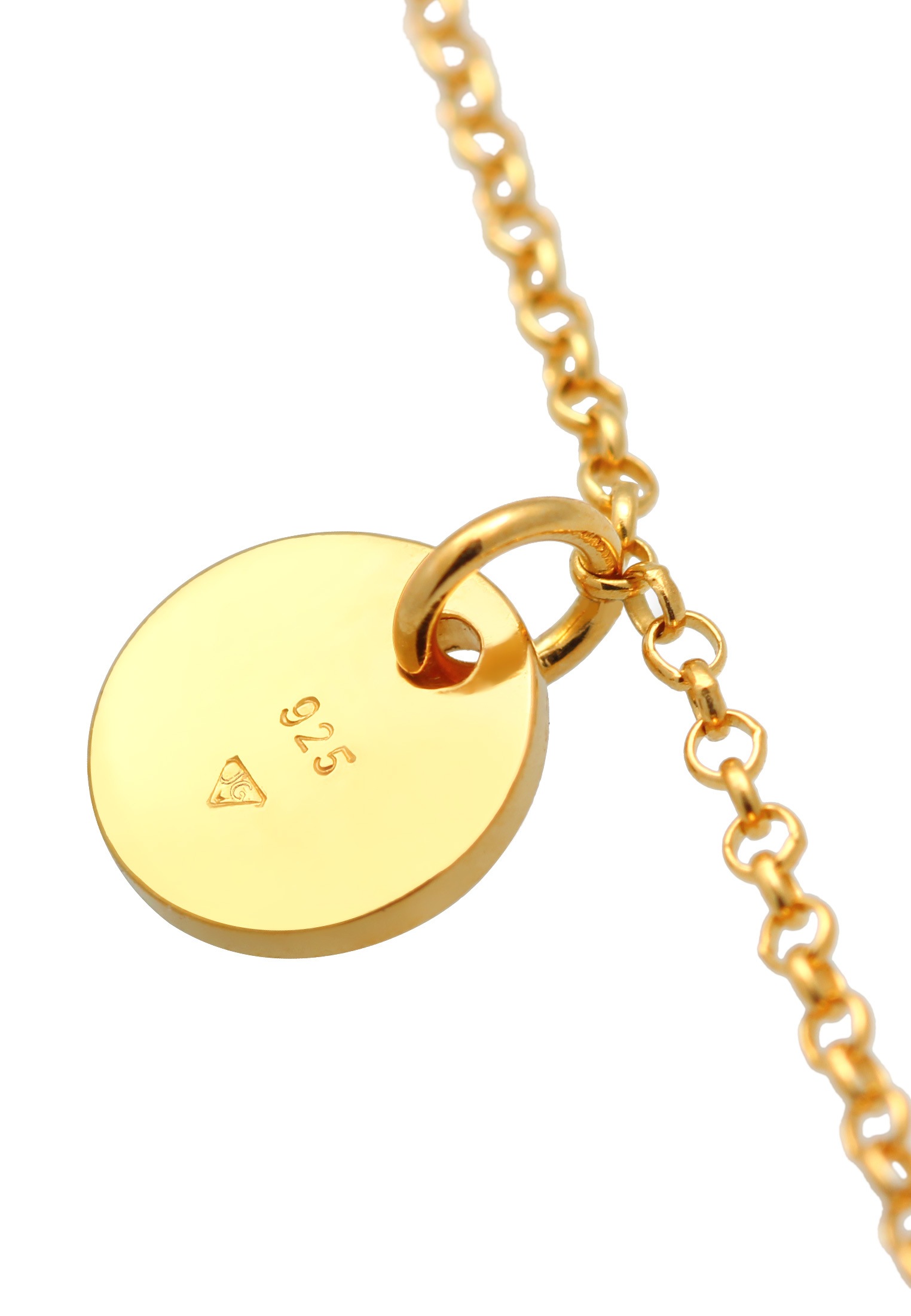 Elli Armkette »Armband Plättchen Rund Coin Basic Trend Geo 925 Silber«