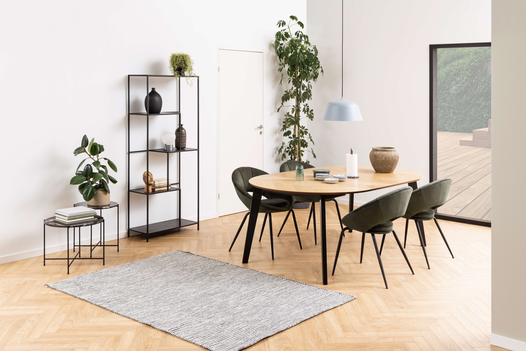 ACTONA GROUP Beistelltisch »Avila« Ecktisch, rund, Tischplatte aus Marmorstein, T: 52 cm