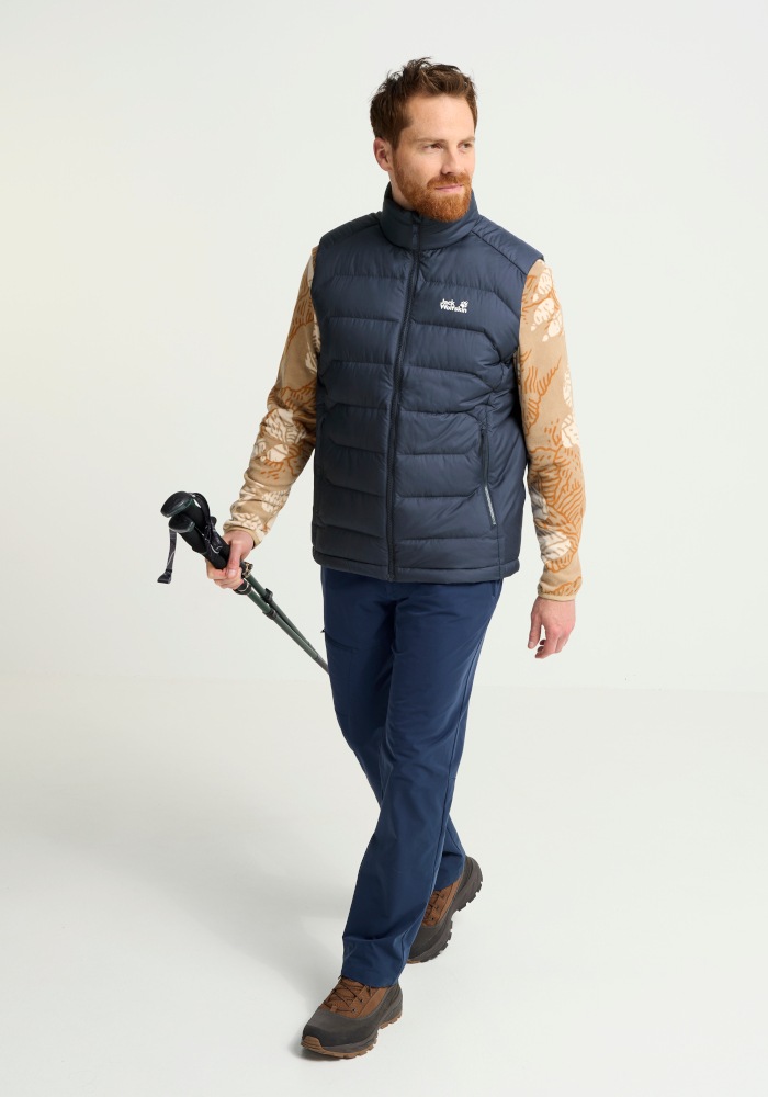 Jack Wolfskin Daunenweste »WILD PASS DOWN VEST M RDS« Daunenweste, warm, wind- und wasserabweisend