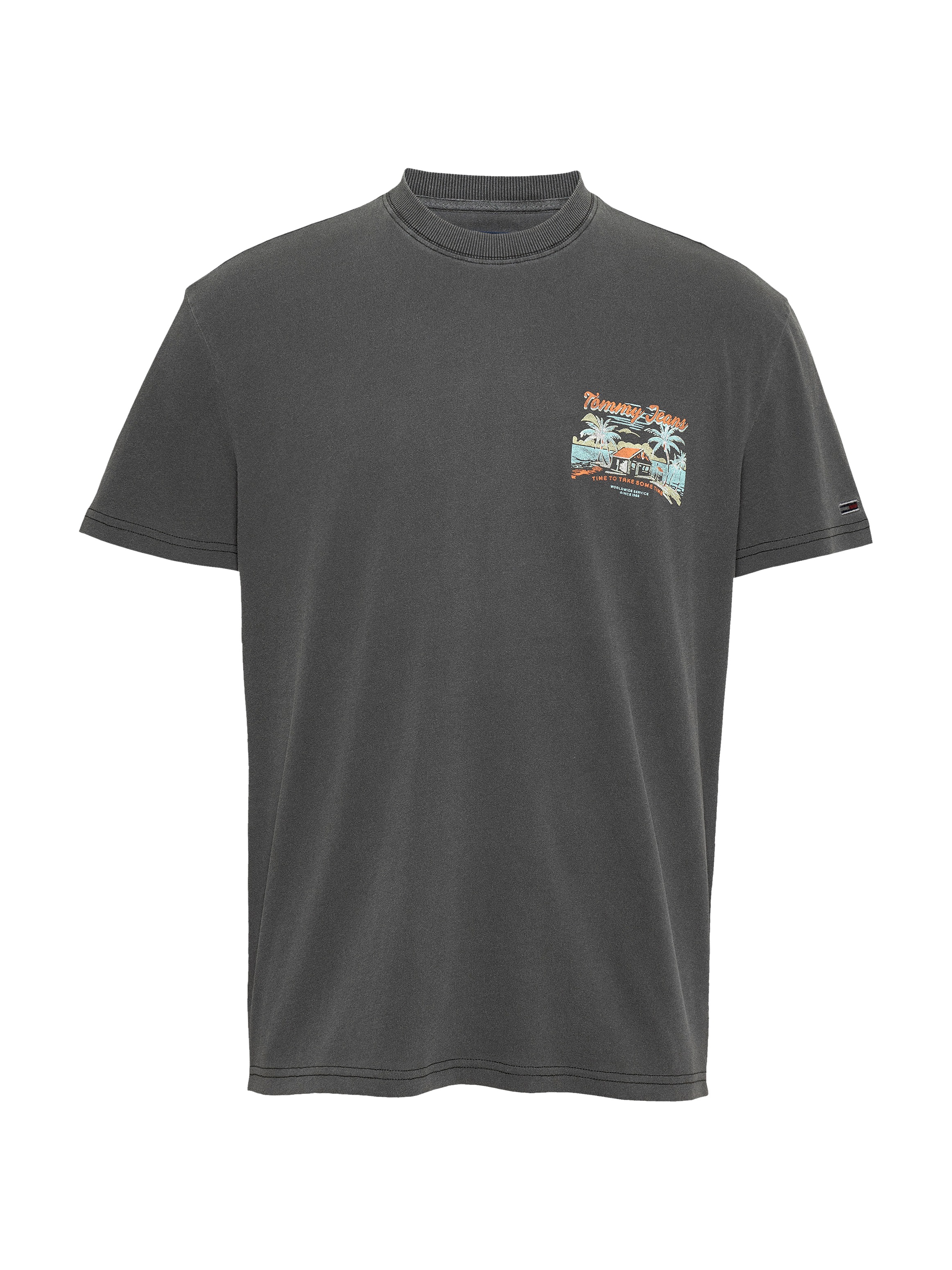 Tommy Jeans T-Shirt »TJM REG CABANA SS TEE EXT«, mit großem Rückenprint Backprint Washed Out