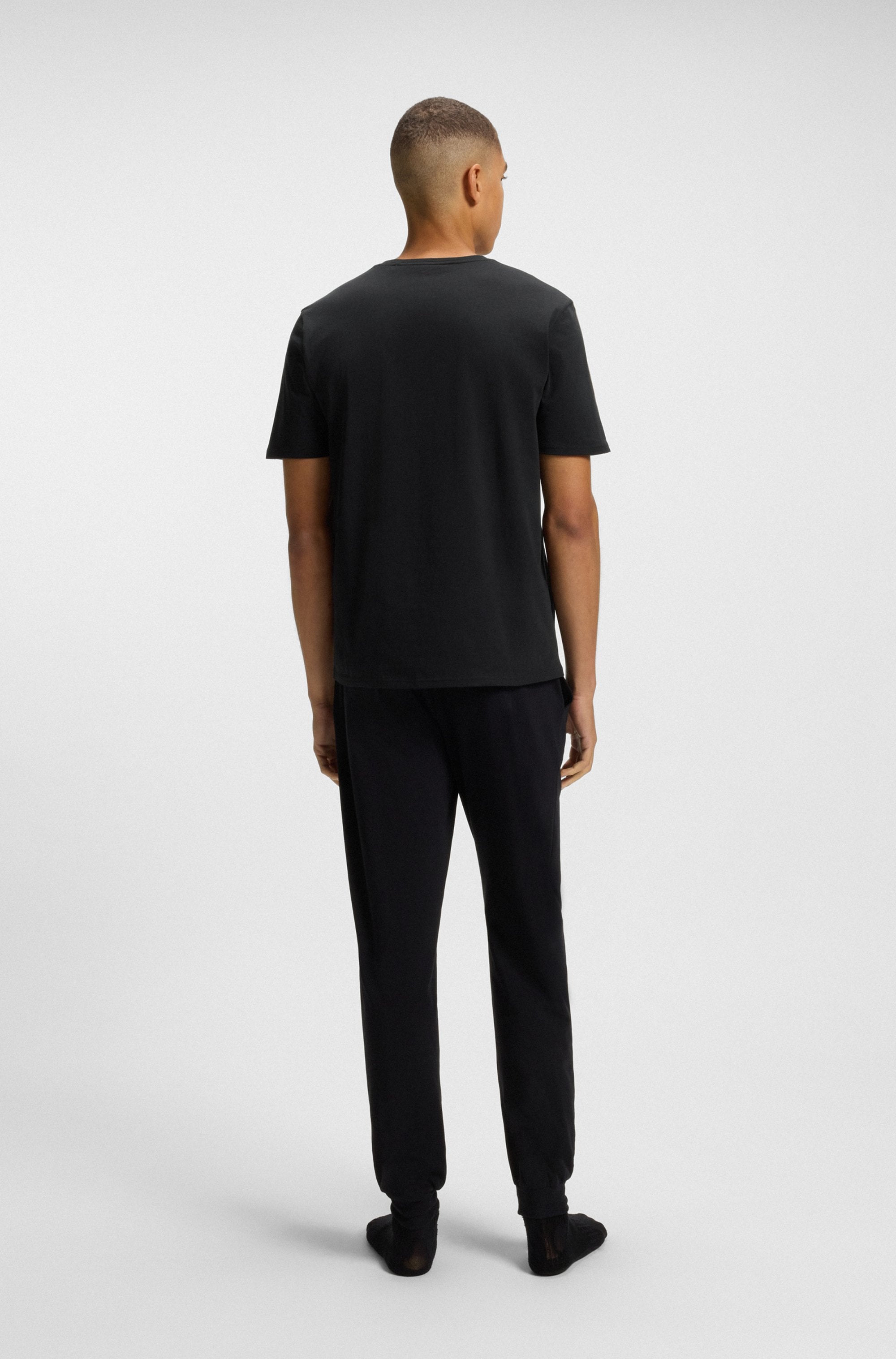 BOSS T-Shirt »Unique« aus elastischer Baumwolle mit Tape-Details, regular fit