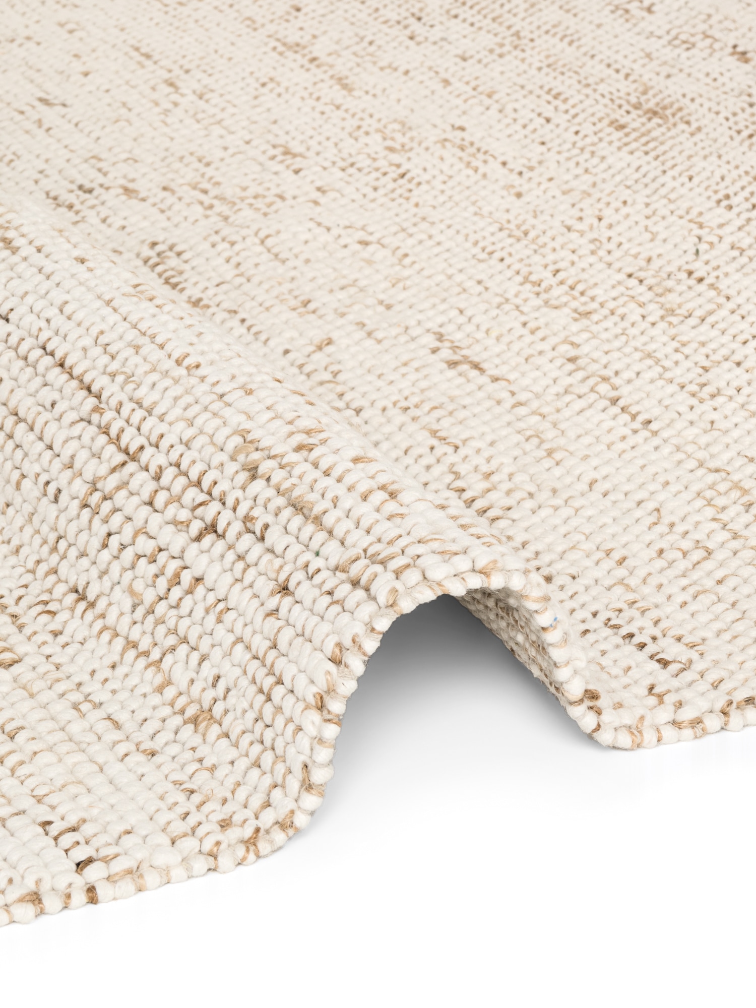 Villeroy & Boch Teppich »Peas« rechteckig 18 mm Höhe Handgewebt, Bouclé, Wolle, Jute, Natur, Läufer, Wohnzimmer, Skandi