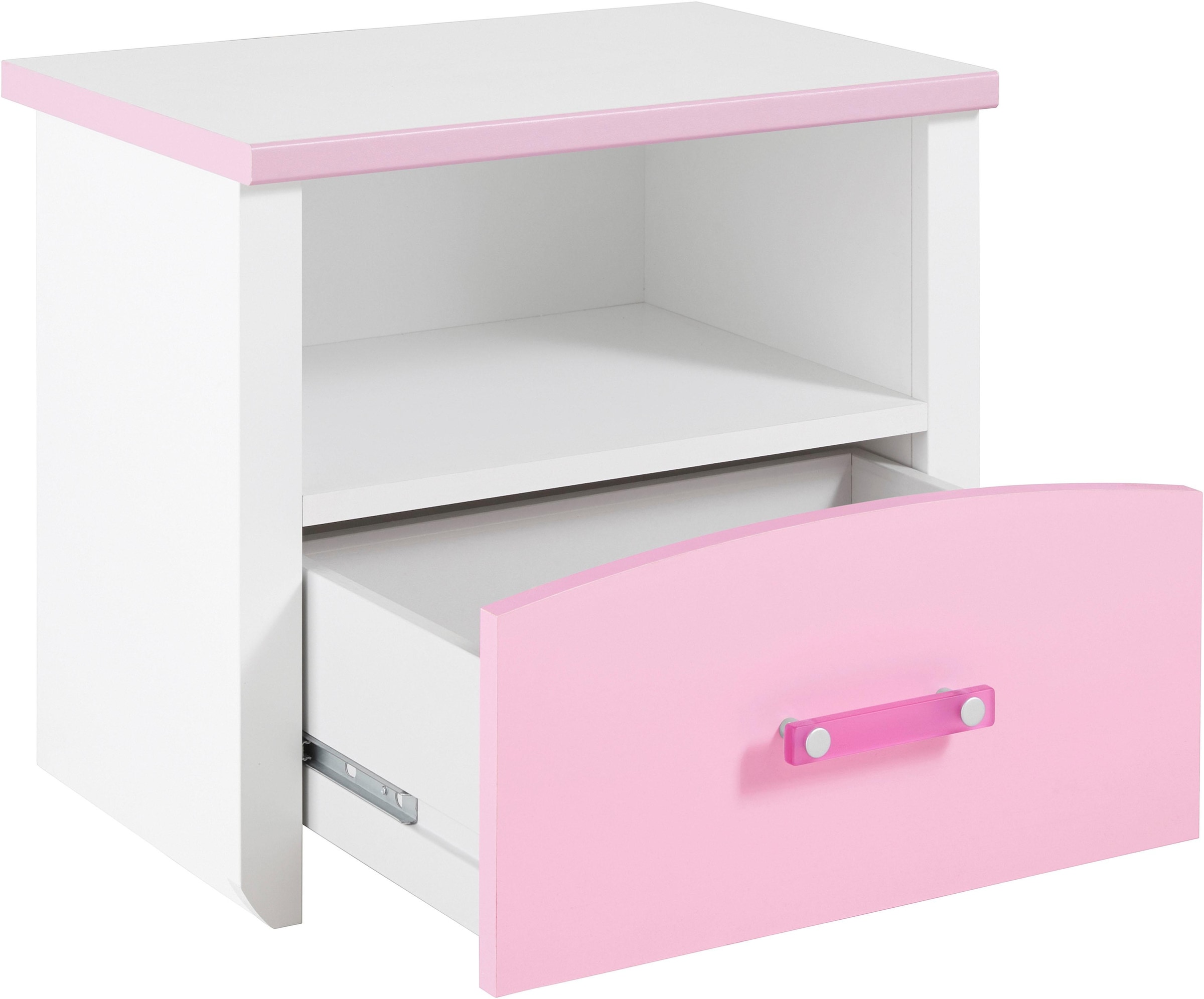 Parisot Jugendzimmer-Set »Biotiful«, (Set, 4 tlg., Bett, Nachttisch, Schrank, Kommode, Schreibtisch), mit 3-trg. Kleiderschrank