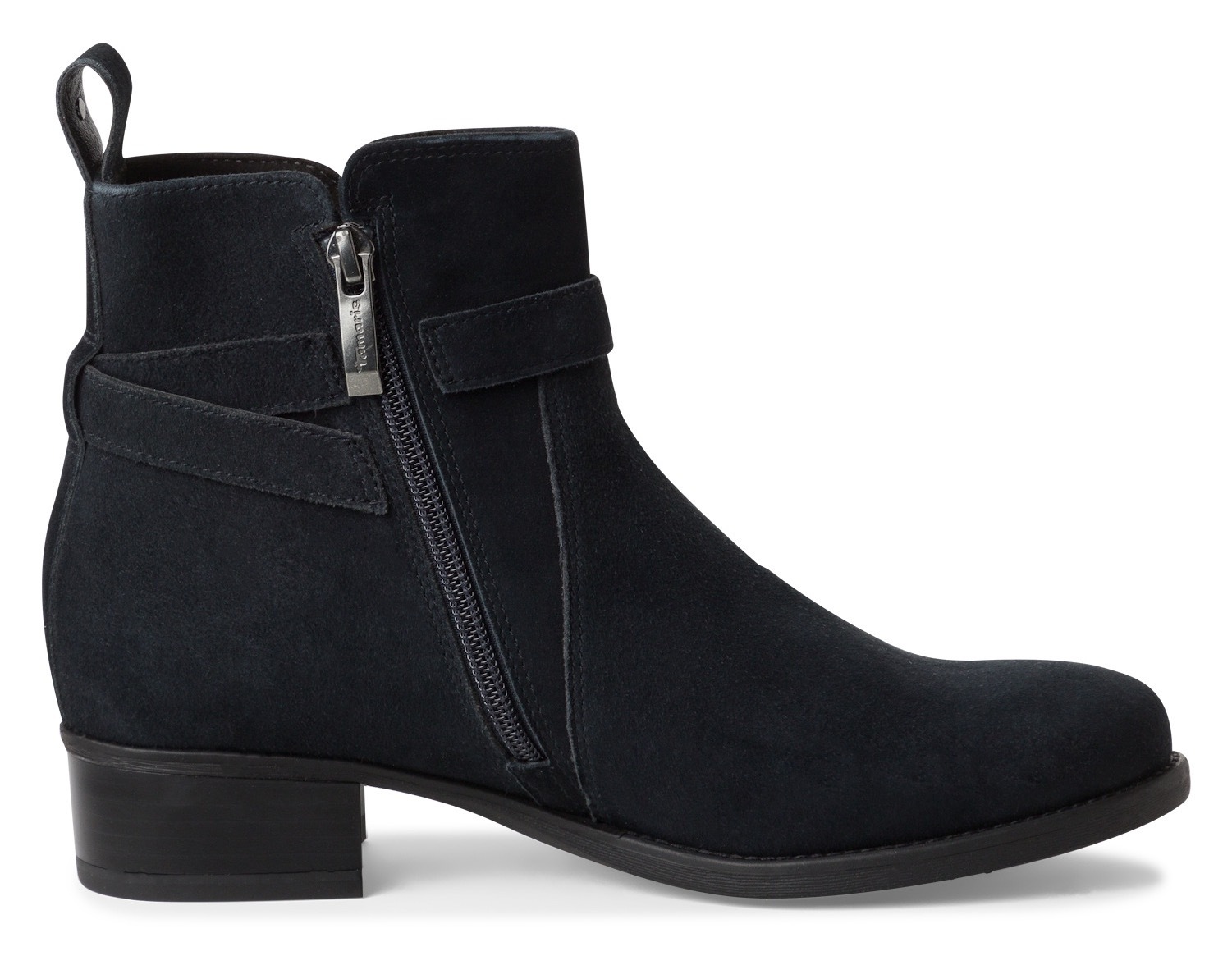 Tamaris Stiefelette, Blockabsatz, Businessschuh mit praktischem Innenreißverschluss