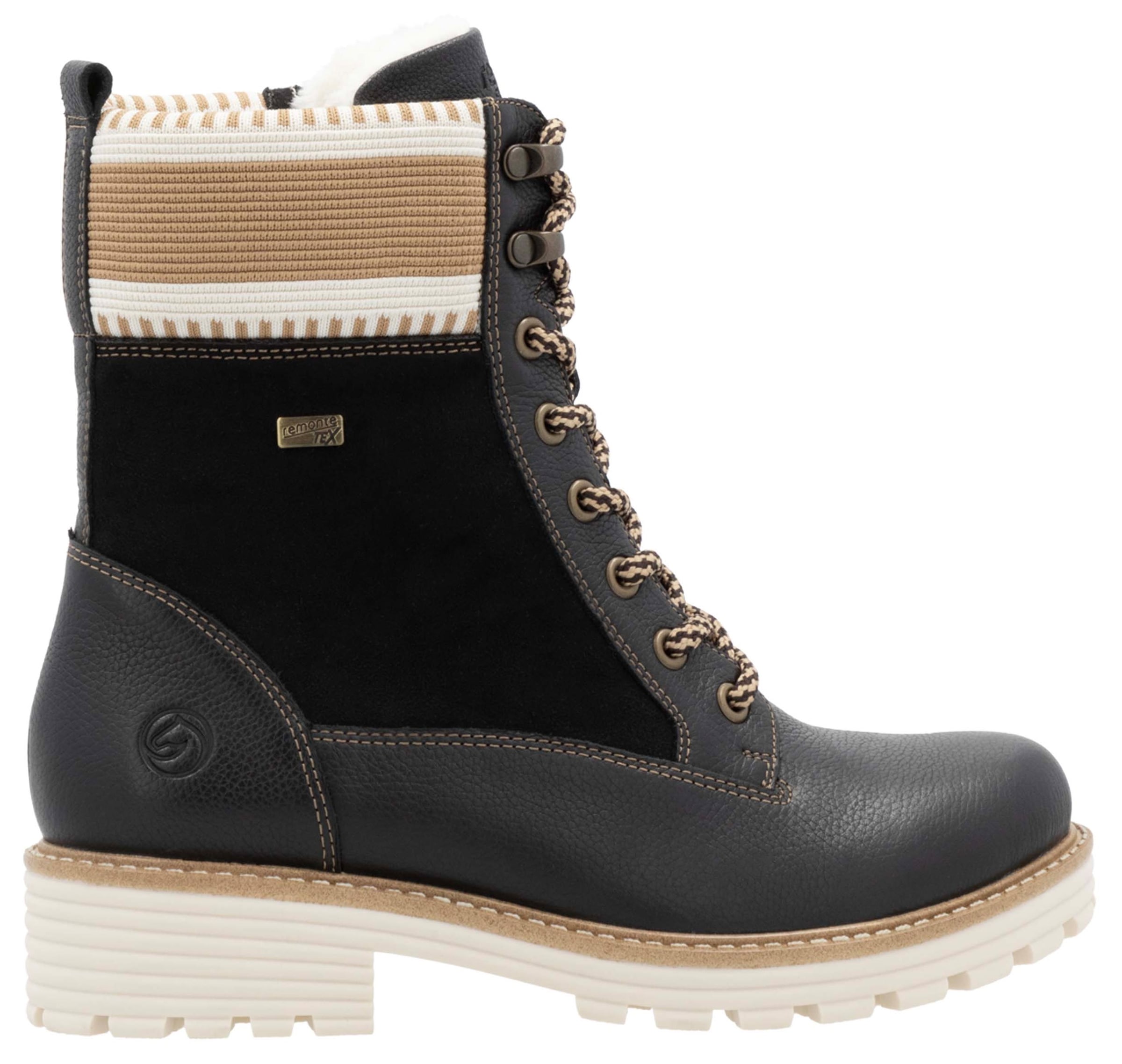 Remonte Winterboots »Elisabeth Hurley-Collection«, Schnürboots, Schnürstiefelette mit wasserabweisender TEX-Membran