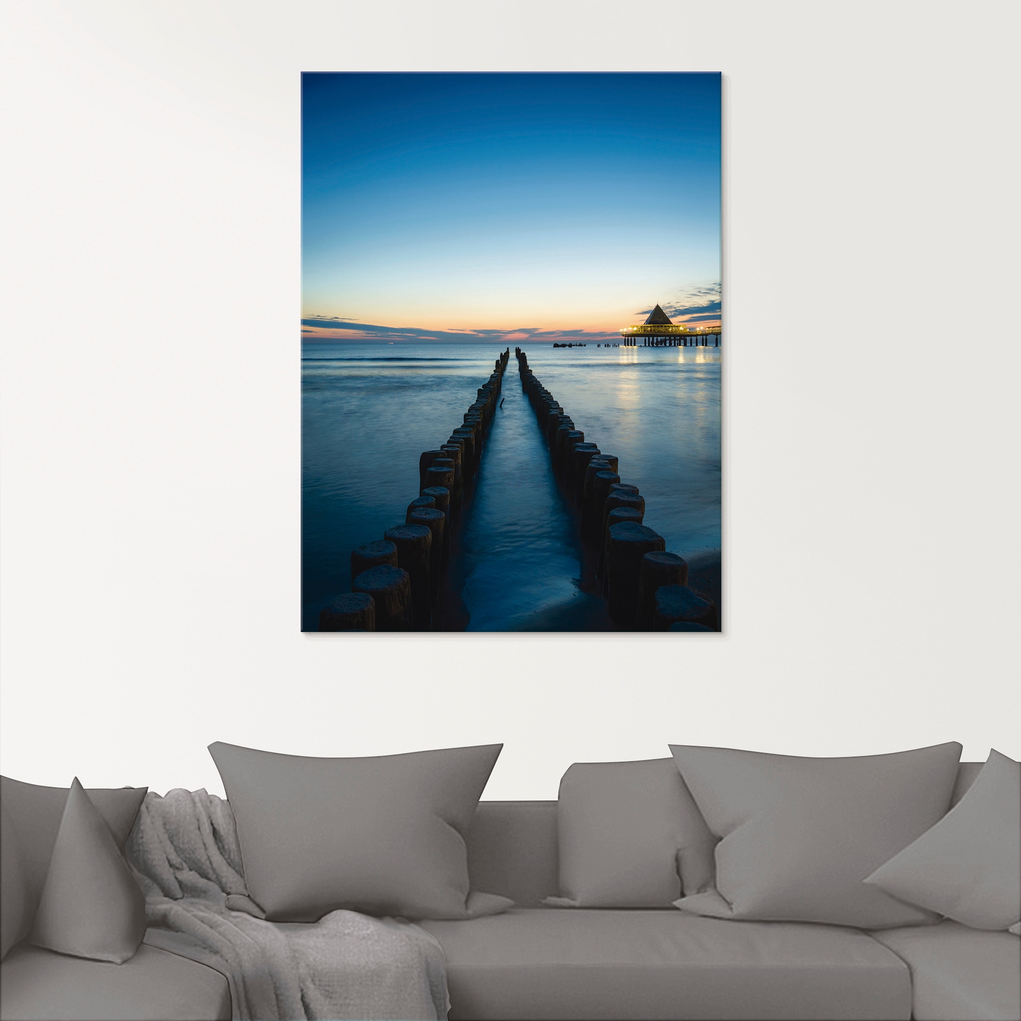 Artland Glasbild »Usedom am Morgen« Gewässer 1 Stk. tlg. in verschiedenen Größen