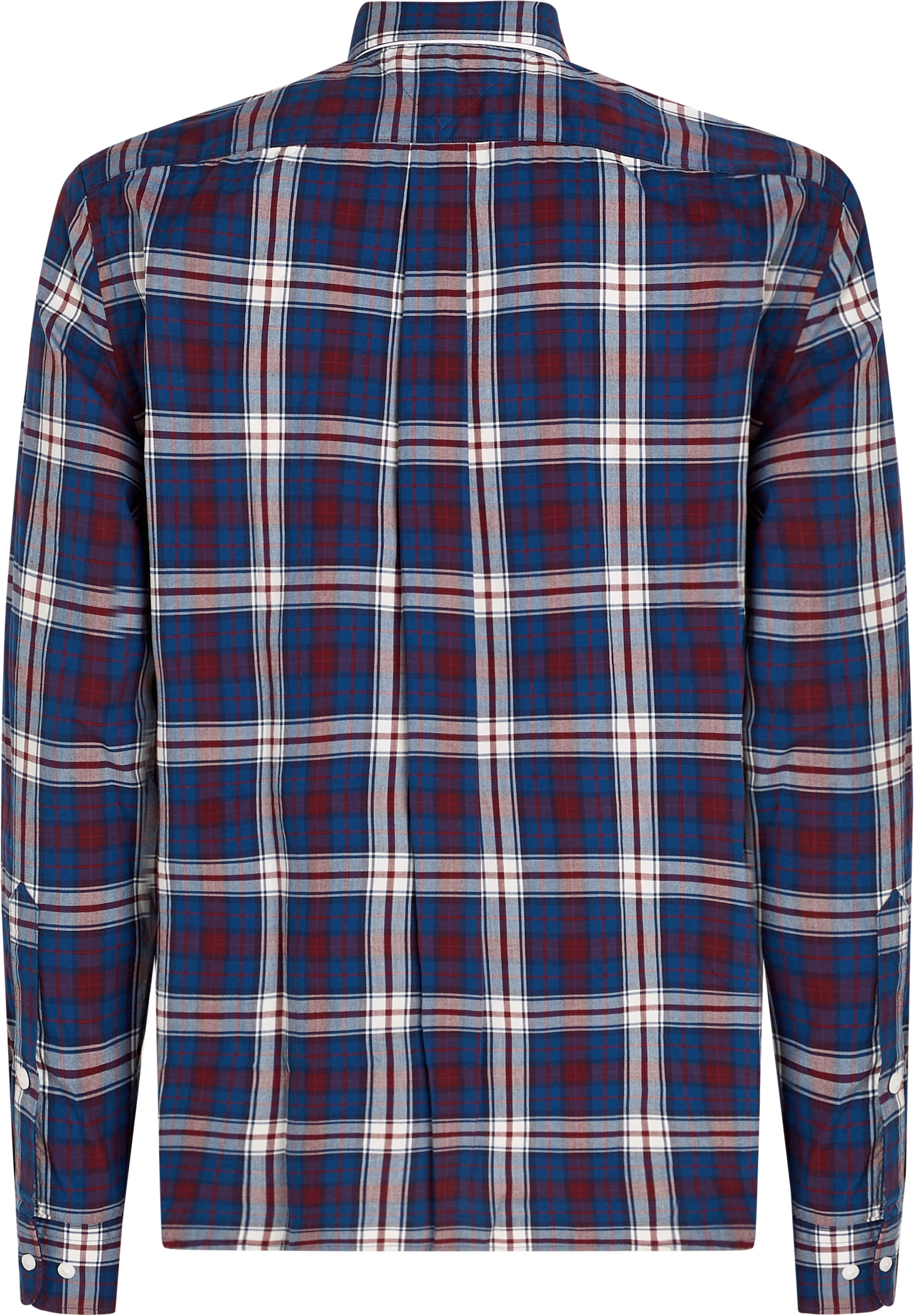 Tommy Hilfiger Big & Tall Langarmhemd »BT-FLEX POPLIN TMY TARTAN RF S-B«, in Großen Größen, mit Logostickerei in Brusthöhe
