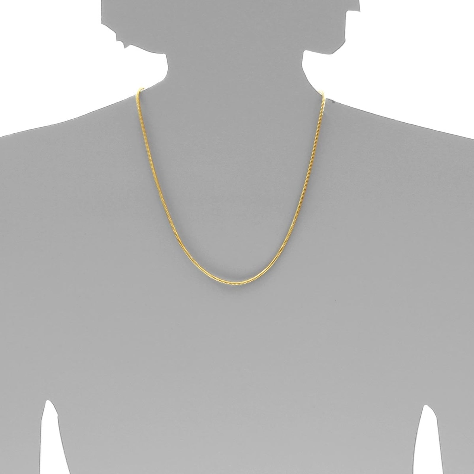 OSTSEE-SCHMUCK Silberkette »- Schlange 2,4 mm - Silber 925/000, vergoldet -,«