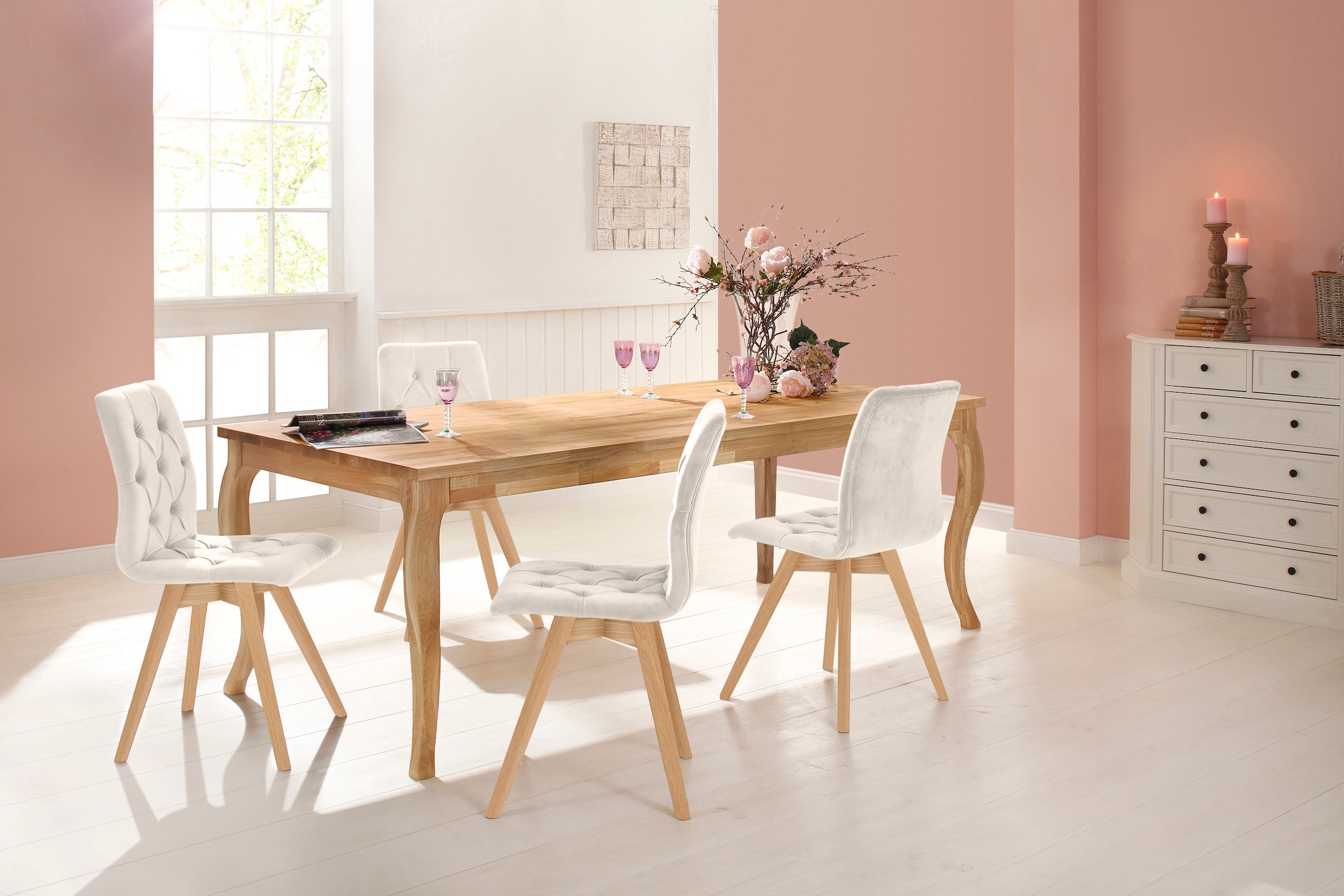 andas Esszimmerstuhl »Rania« (Set) 2 Stk.im 2er/4er/6er Set, Massivholzbeinen