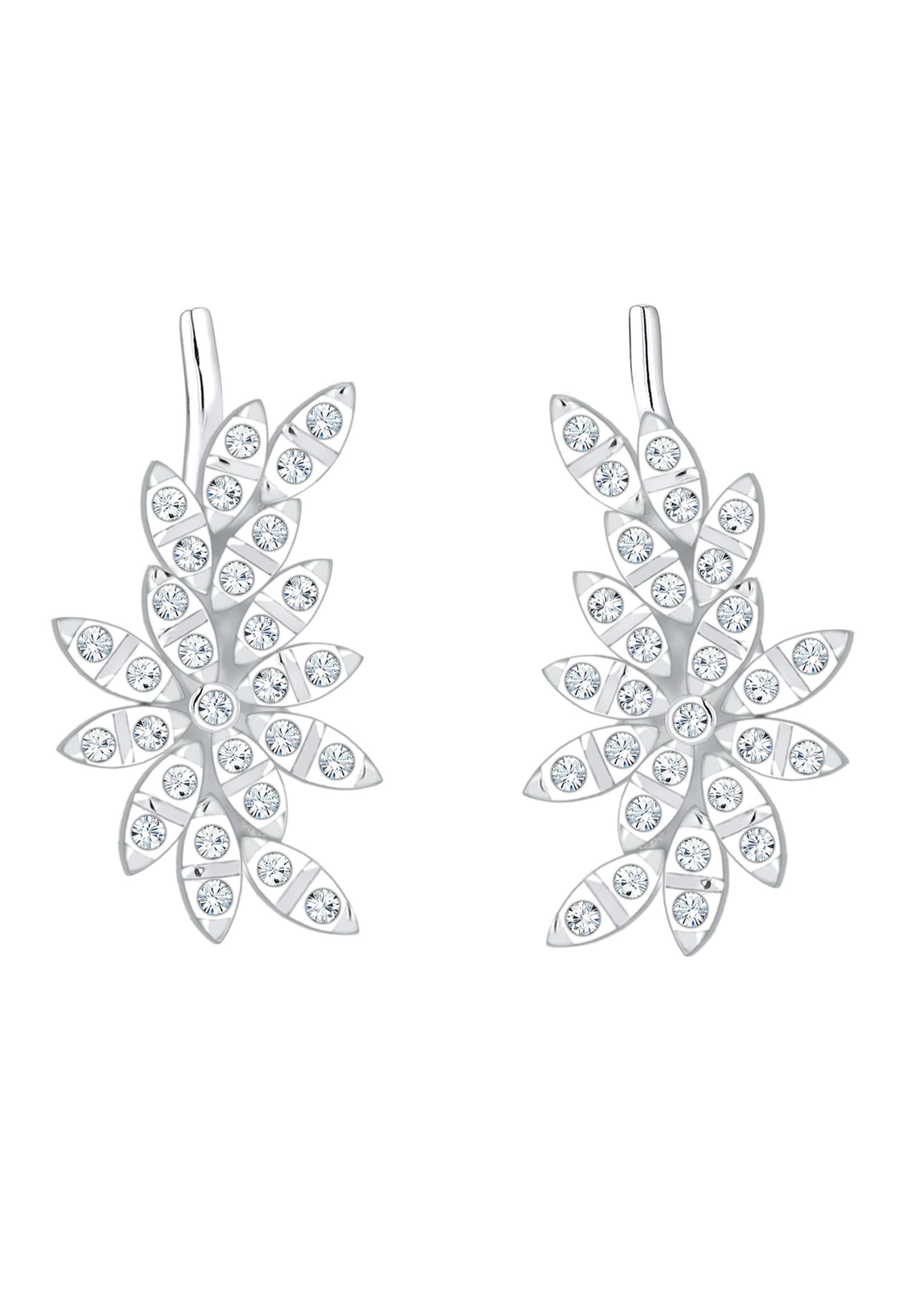 Elli Premium Paar Ohrstecker »Ohrringe Earcuff Kristalle 925 Silber«