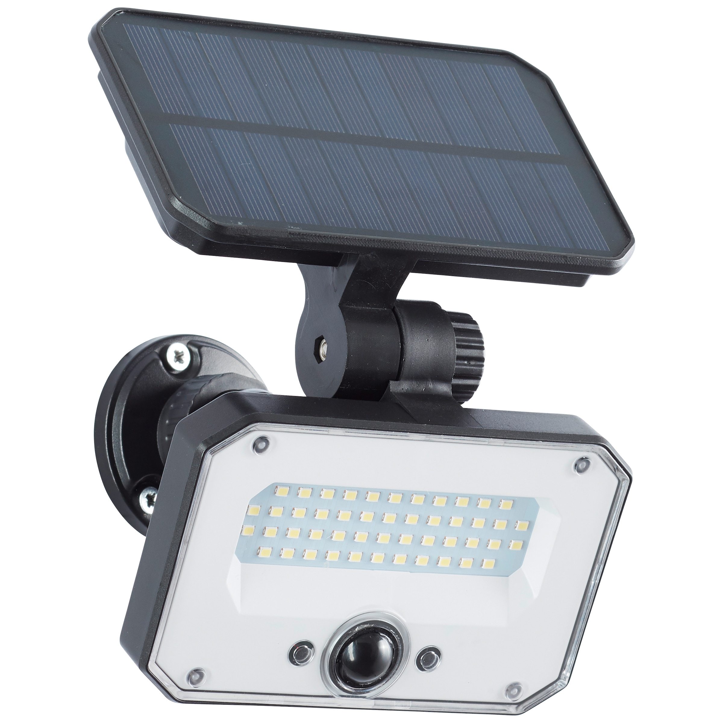 Brilliant LED Gartenstrahler »Joplin«, LED Außenspießleuchte, Solar, 54 cm, 1100 lm, 4100 K, schwarz