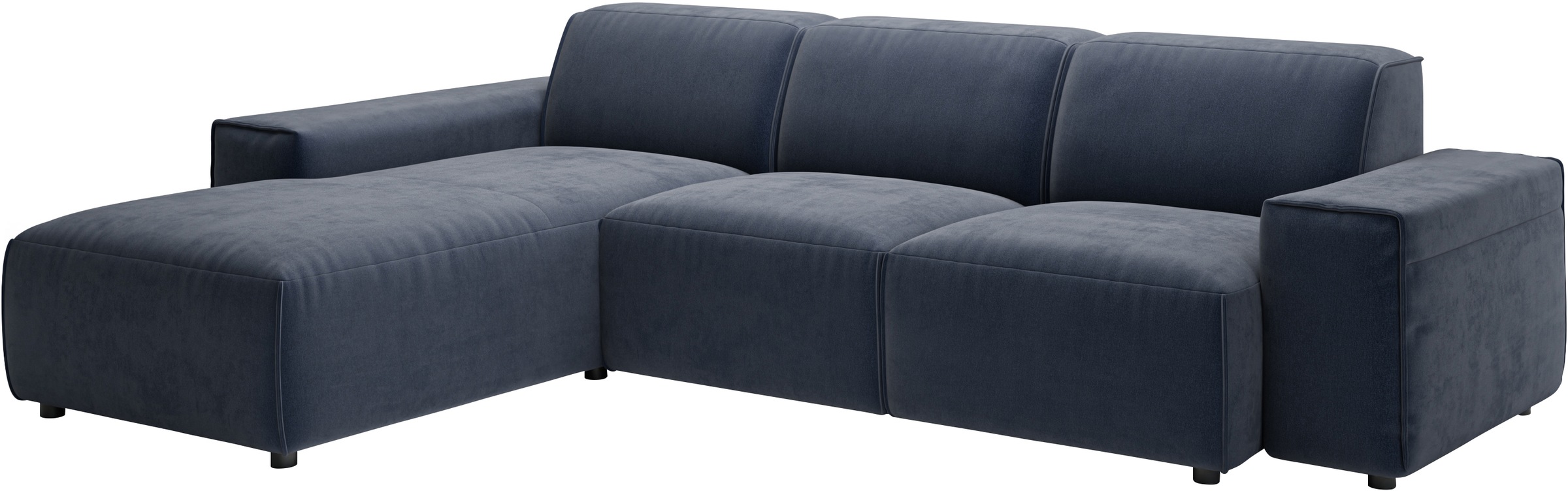 andas Ecksofa »Glimminge L-Form auch in Breitcord, Feincord + Easy care-Bezug,«, Breite 264, Zierkissen