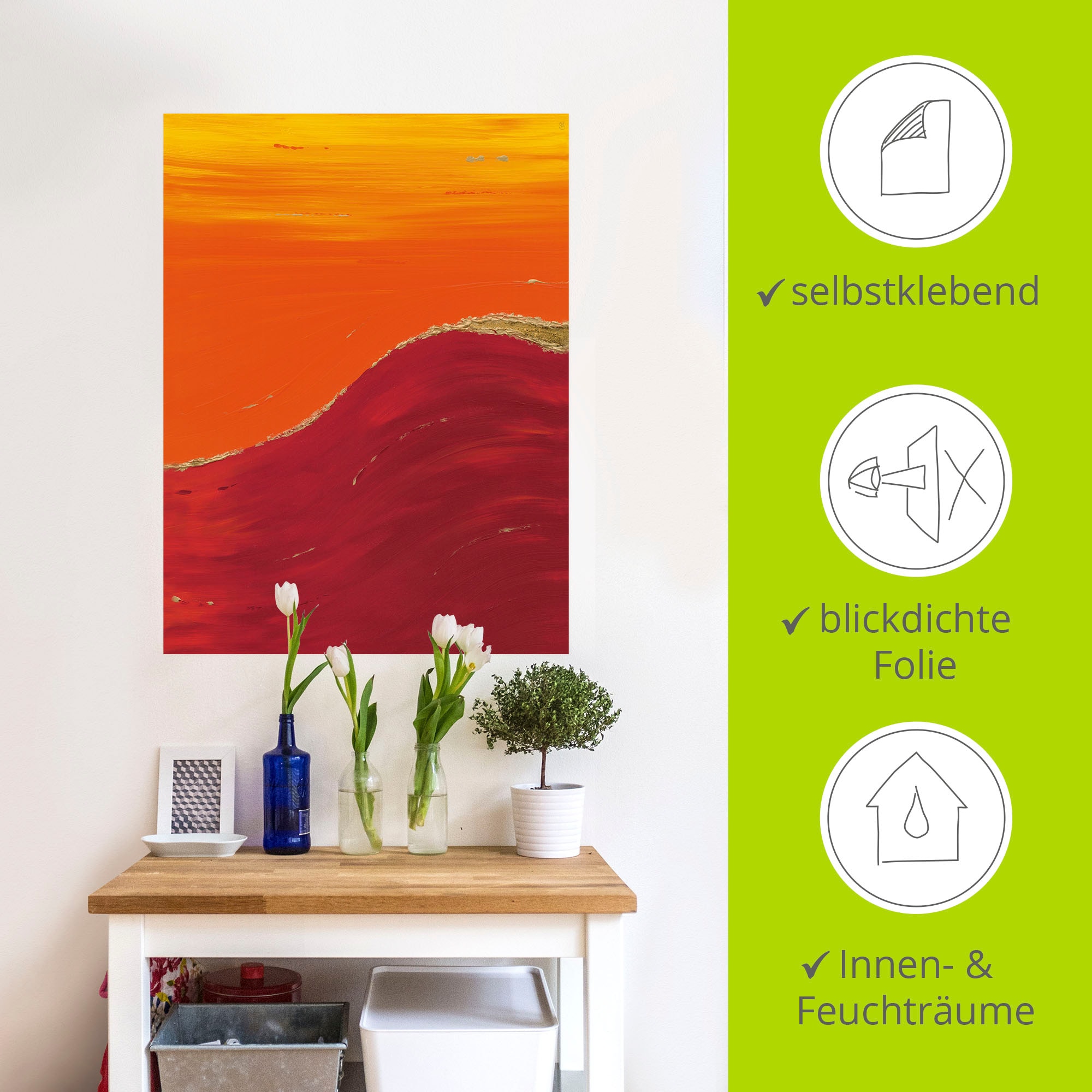 Artland Wandbild »Raum II«, Gegenstandslos, (1 St.), als Leinwandbild, Wandaufkleber in verschied. Größen