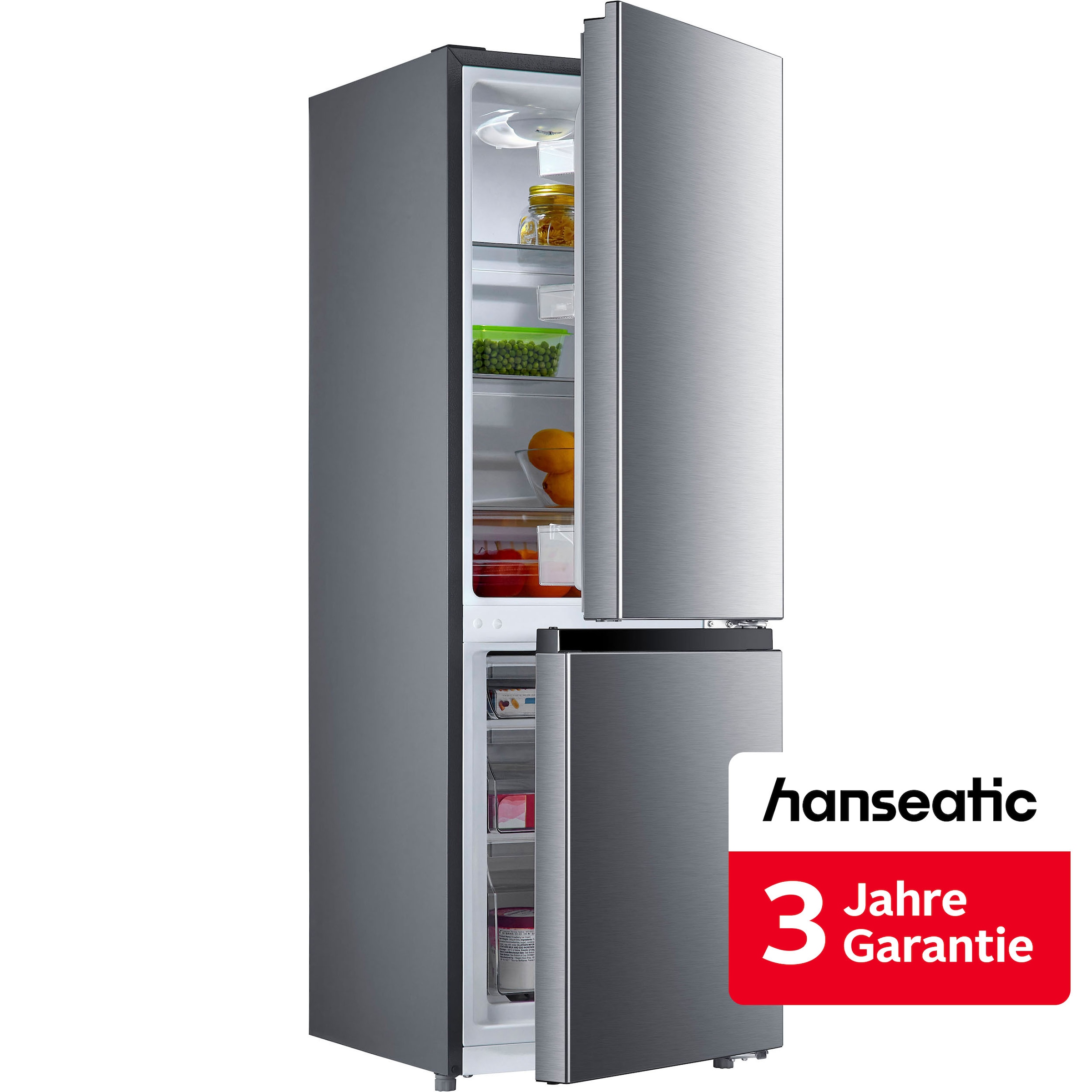 Hanseatic Kühl-/Gefrierkombination »HKGK14349CI« 143 cm hoch 49,5 cm breit inkl. 3 Jahre Herstellergarantie